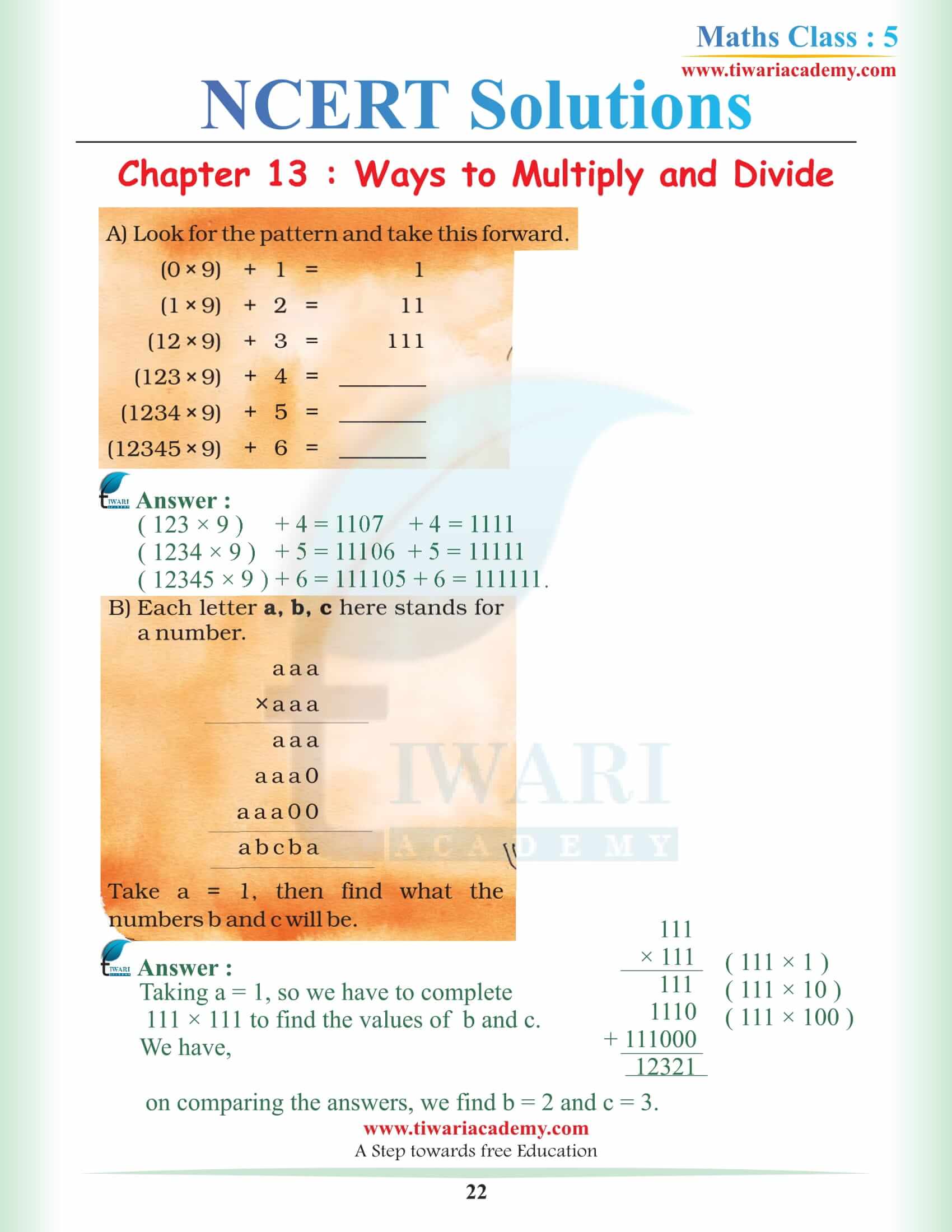 Grade 5 Math Magic NCERT Chapter 13 in PDF