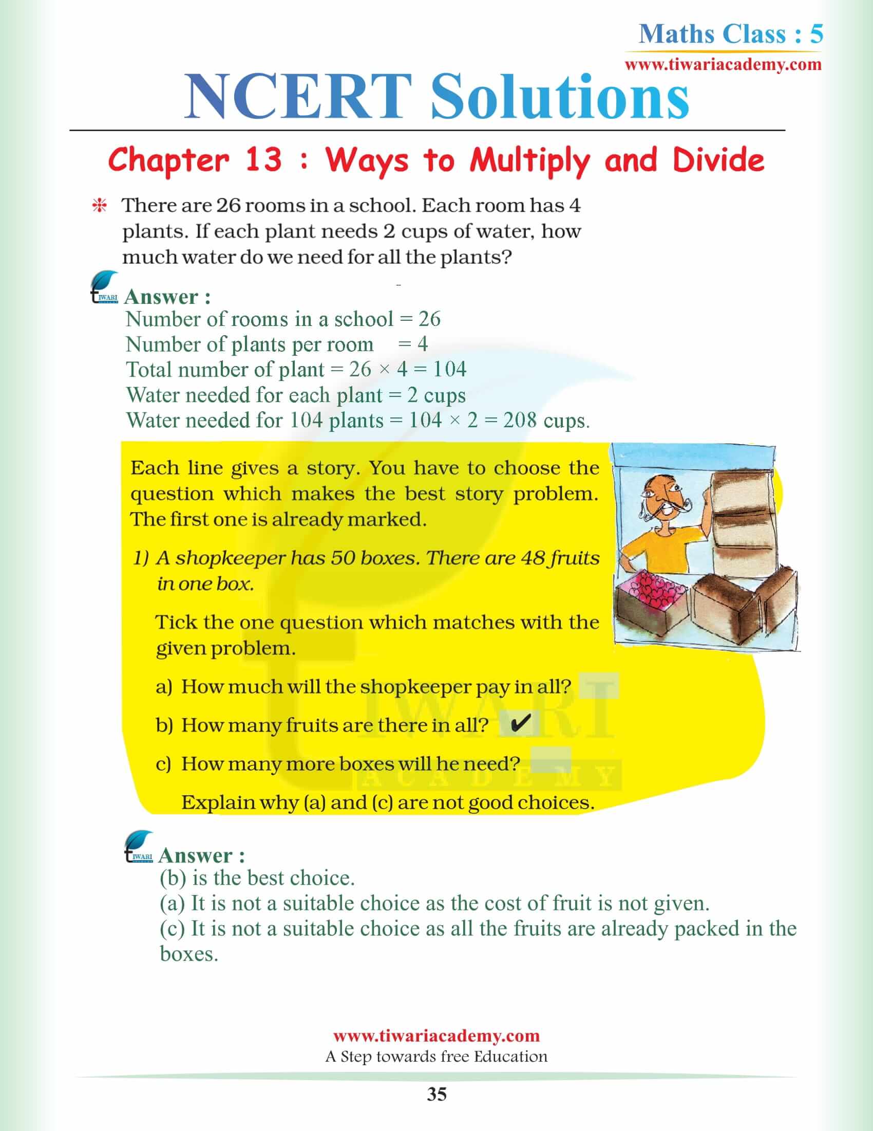 5th Math Chapter 13 NCERT Solutions