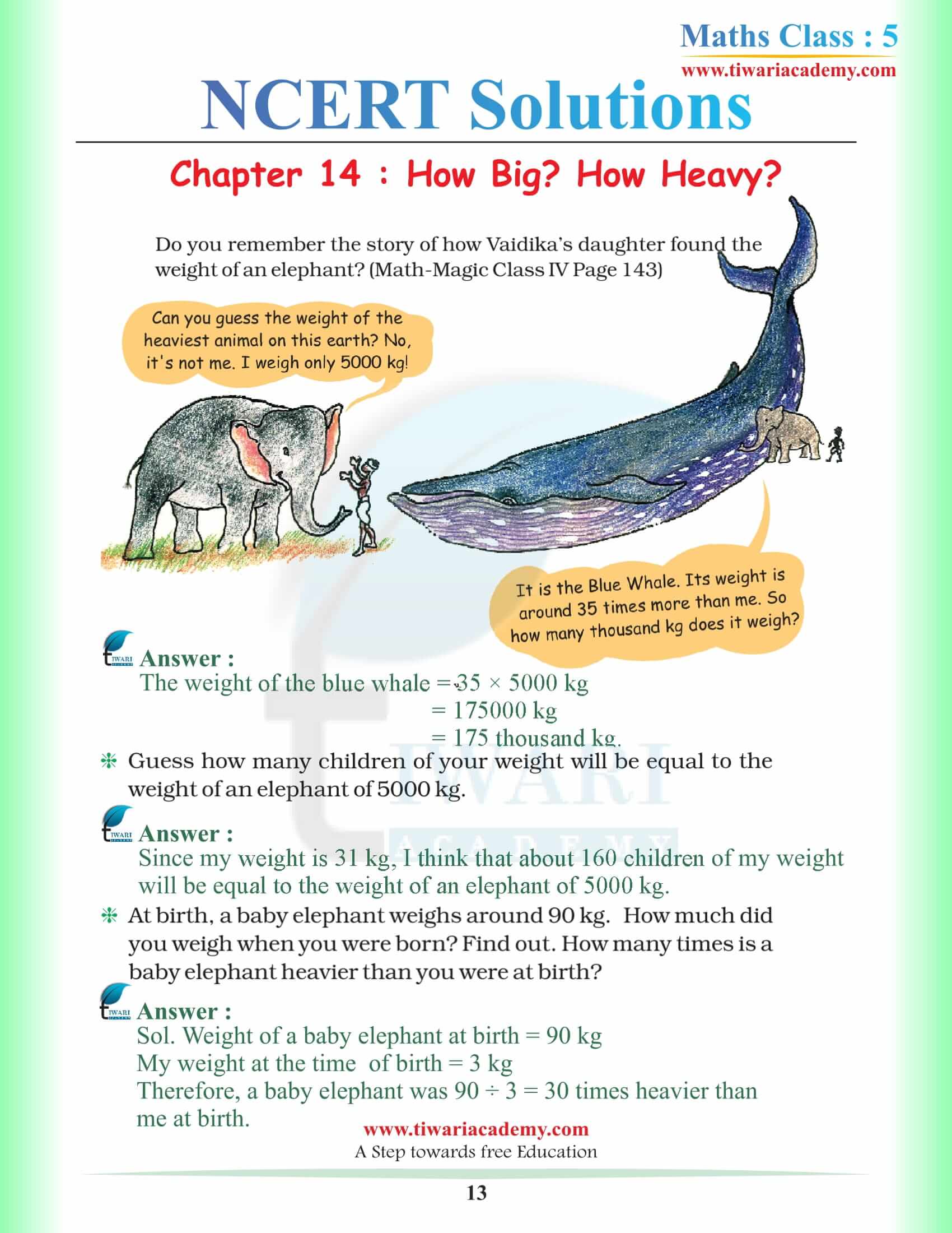 Class 5 Math Magic Chapter 14