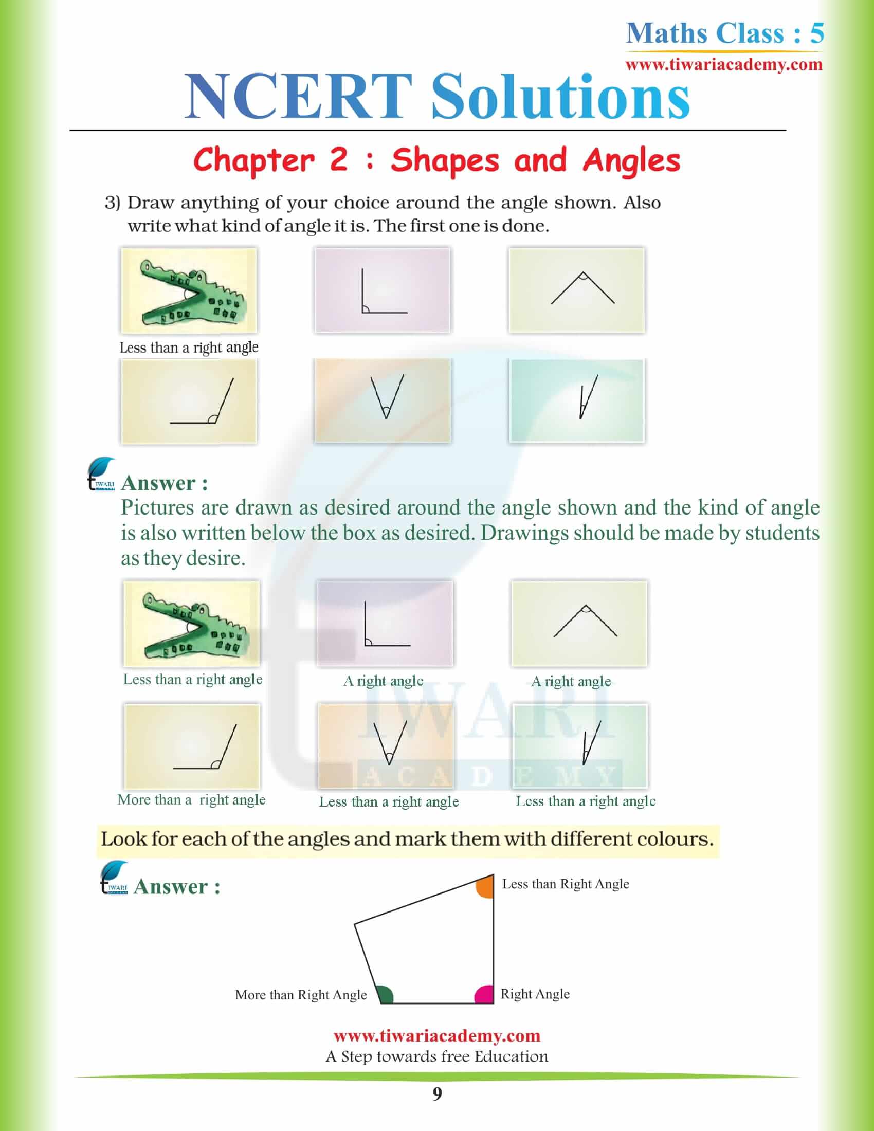 Class 5 Maths Chapter 2 CBSE Answers