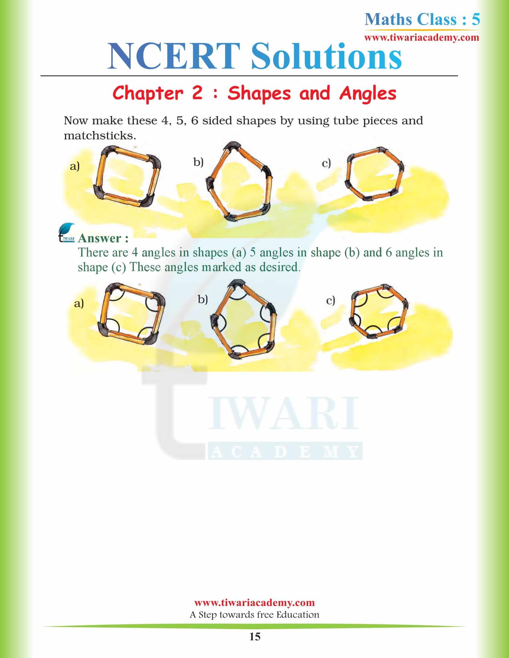 Class 5 Maths Chapter 2 all answers free