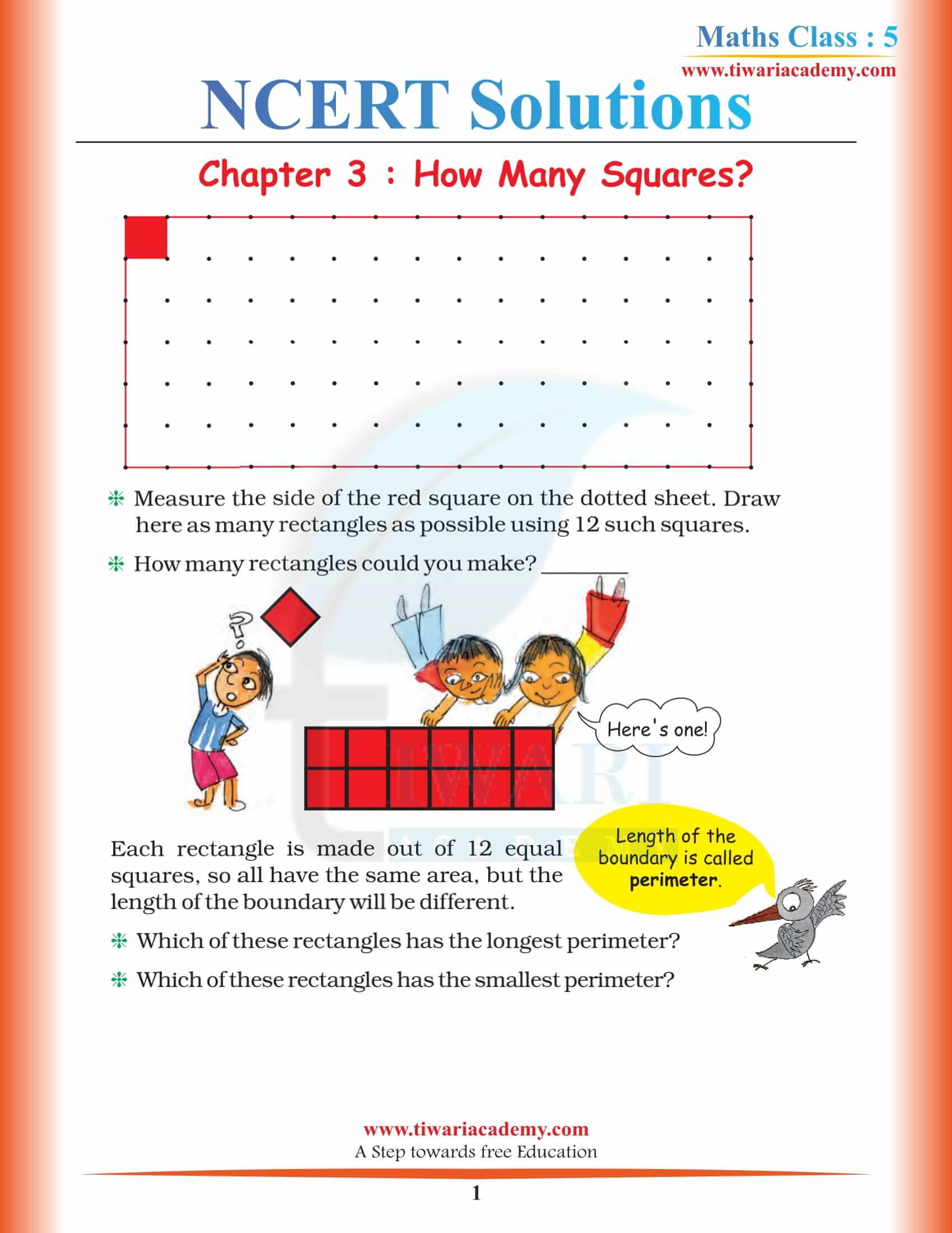NCERT Solutions for Class 5 Maths Chapter 3