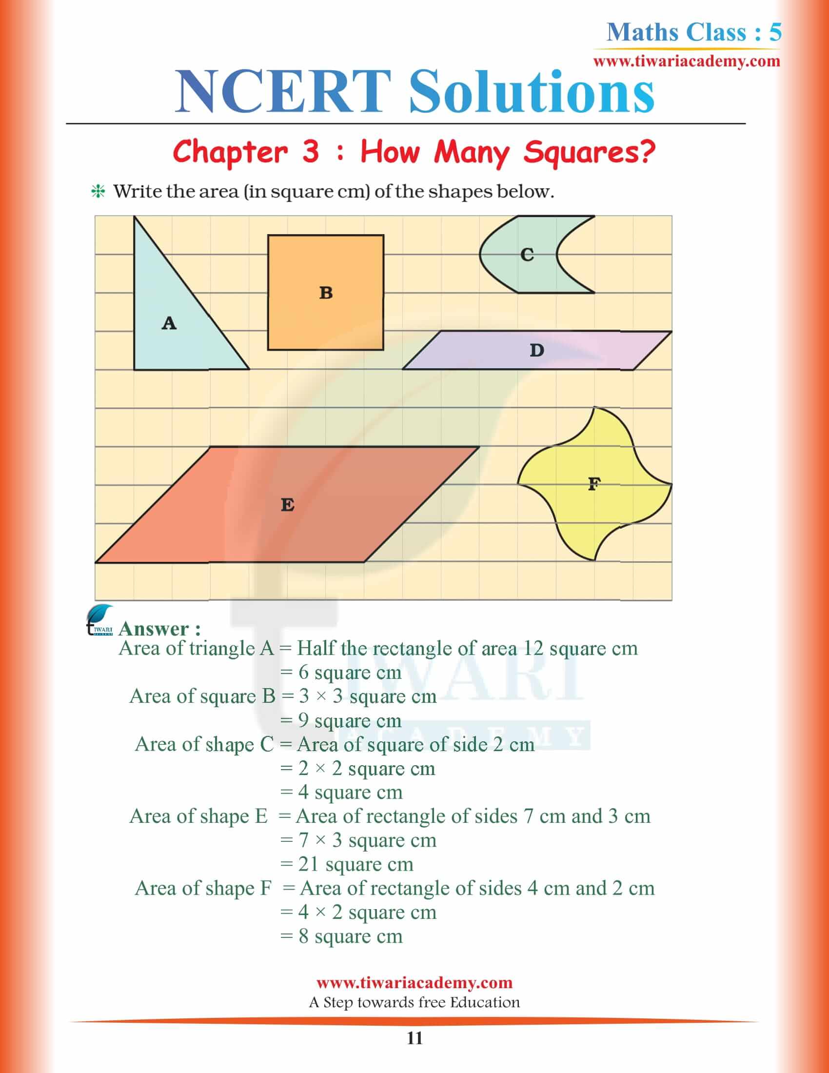 Class 5 Math Magic Chapter 3