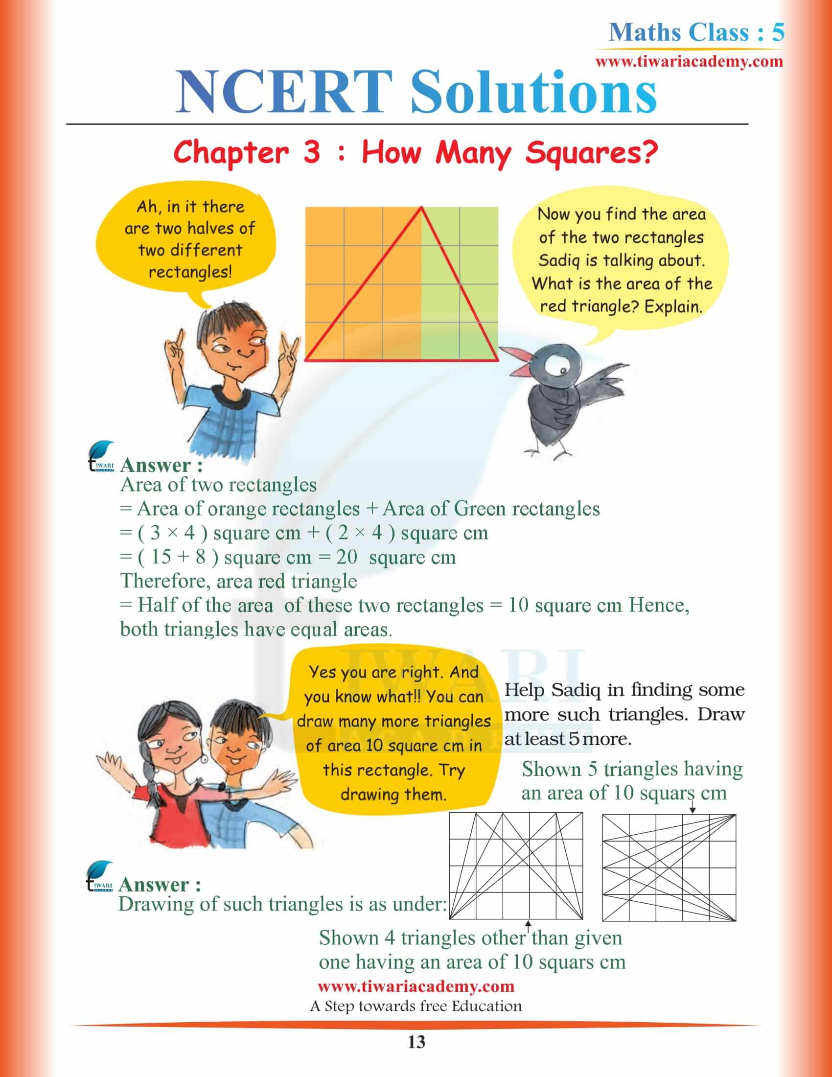 Class 5 Math Magic Chapter 3 solutions