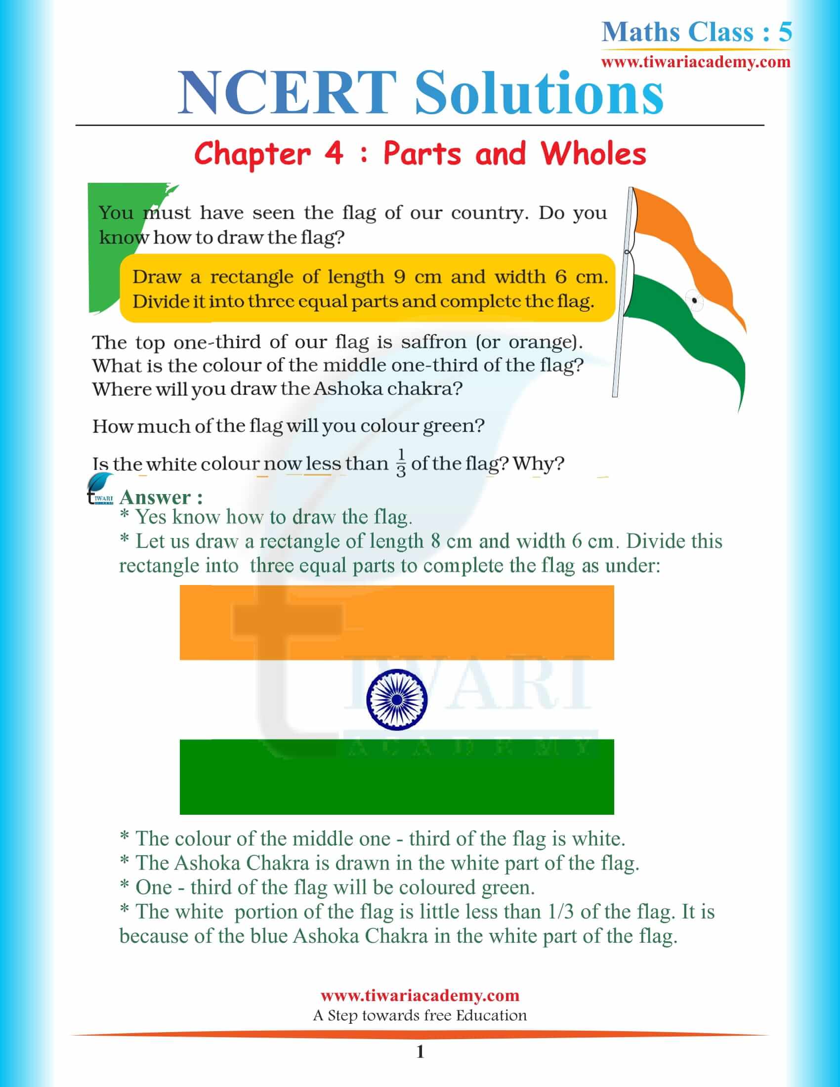 NCERT Solutions for Class 5 Maths Chapter 4