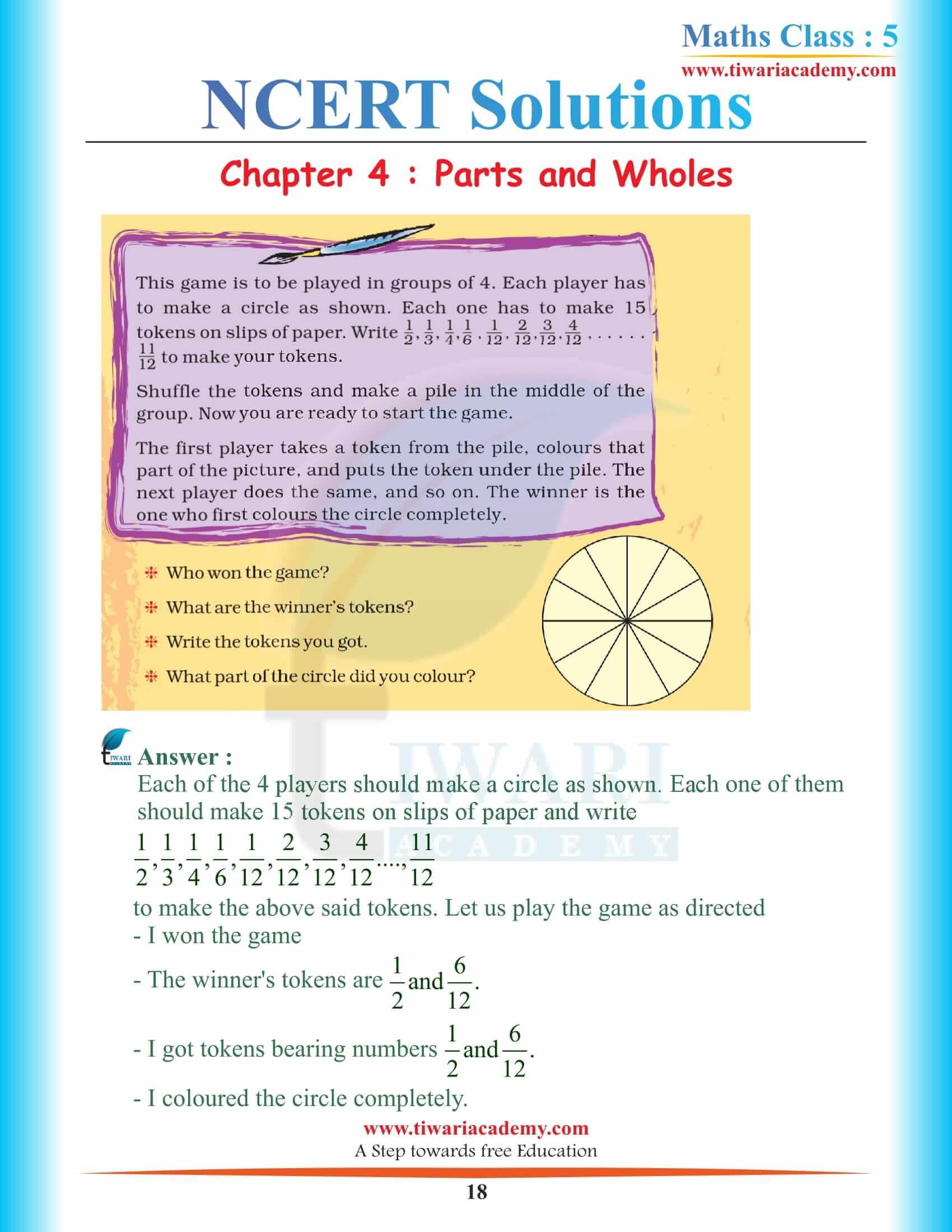 5th Maths Maths Chapter 4