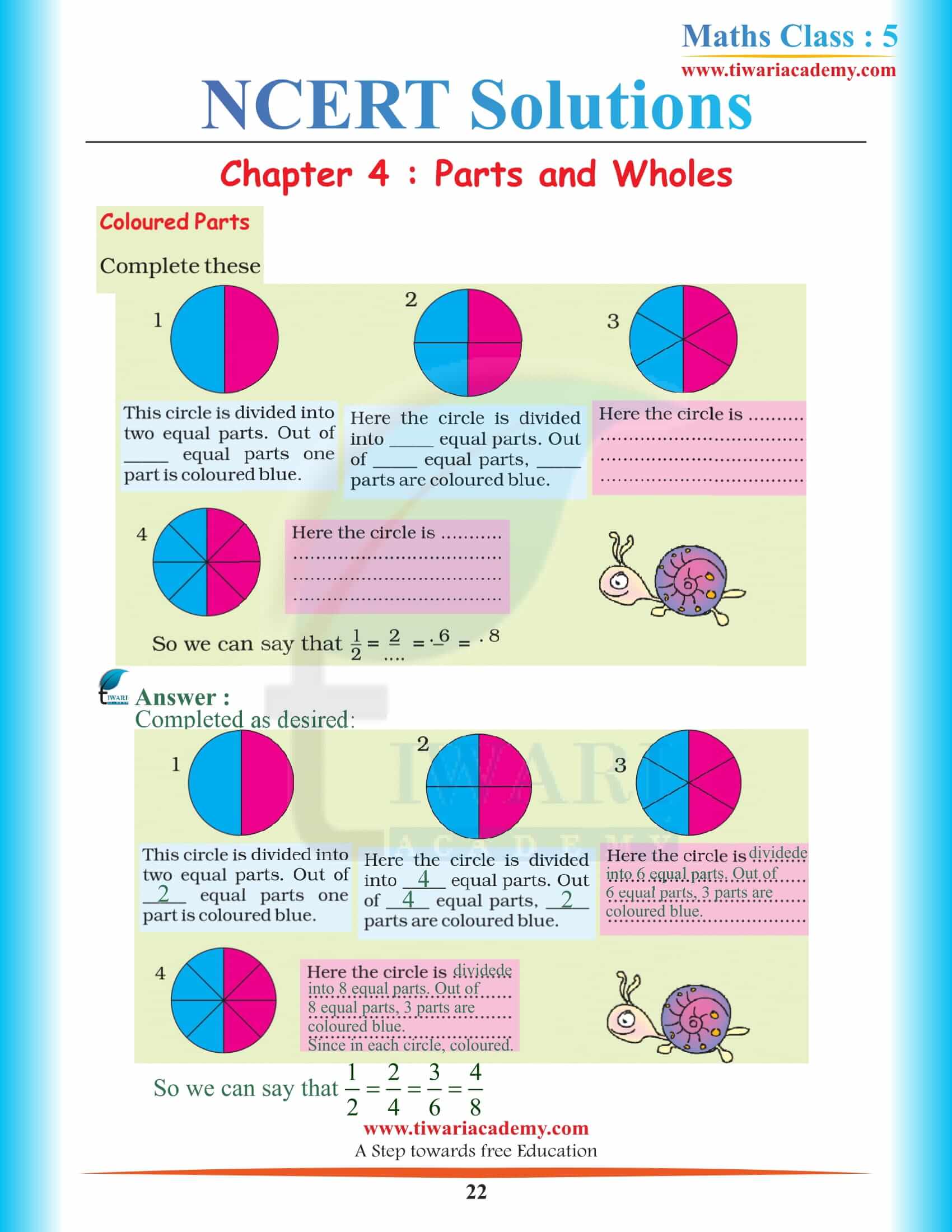 5th Maths Maths Chapter 4 Solutions PDF