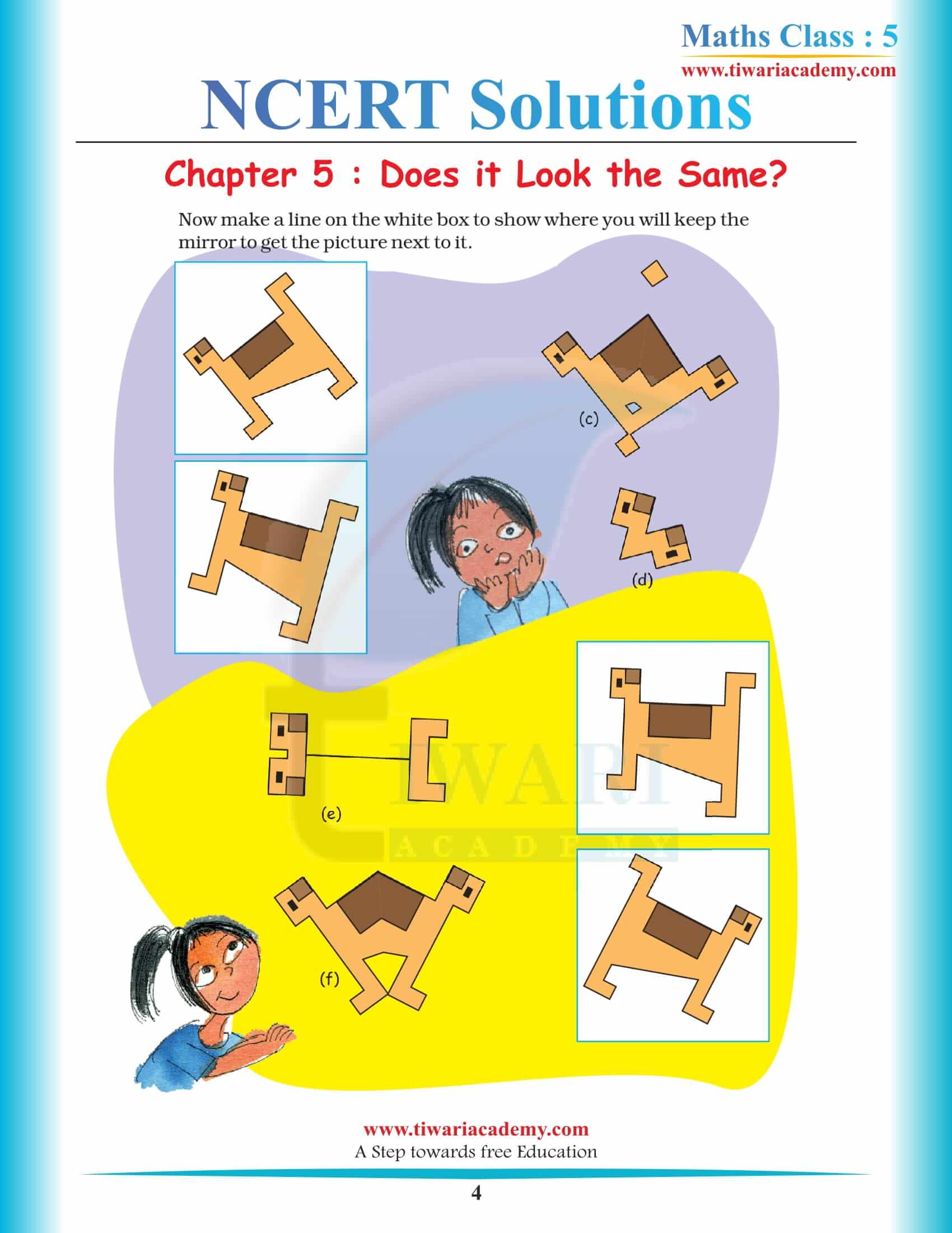 NCERT Solutions for Class 5 Maths Chapter 5 free download