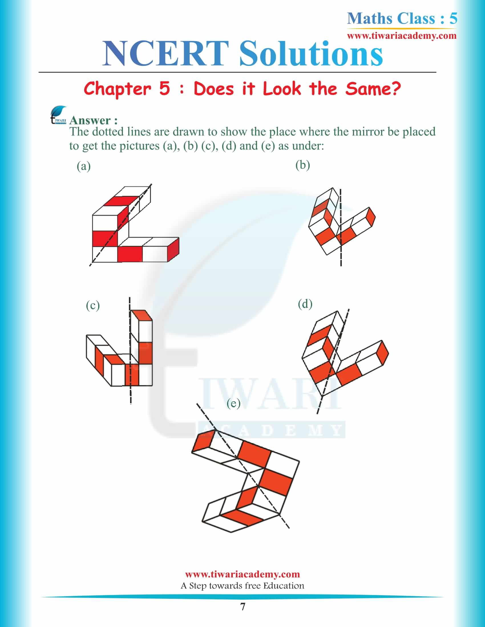 Class 5 Maths Chapter 5 in English Medium