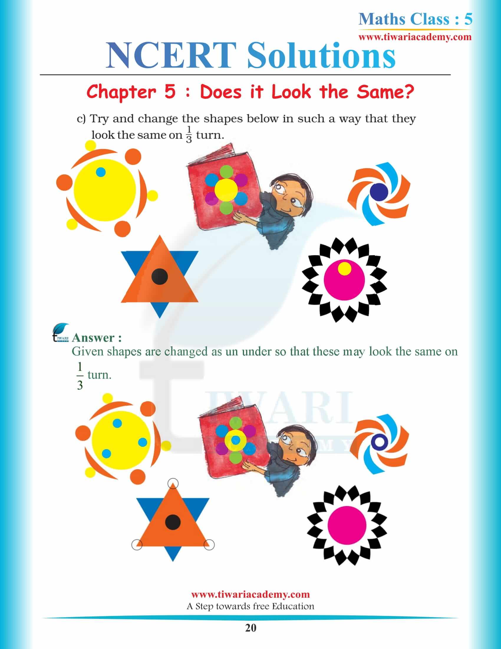 5th Math Magic Chapter 5 Solutions in English Medium