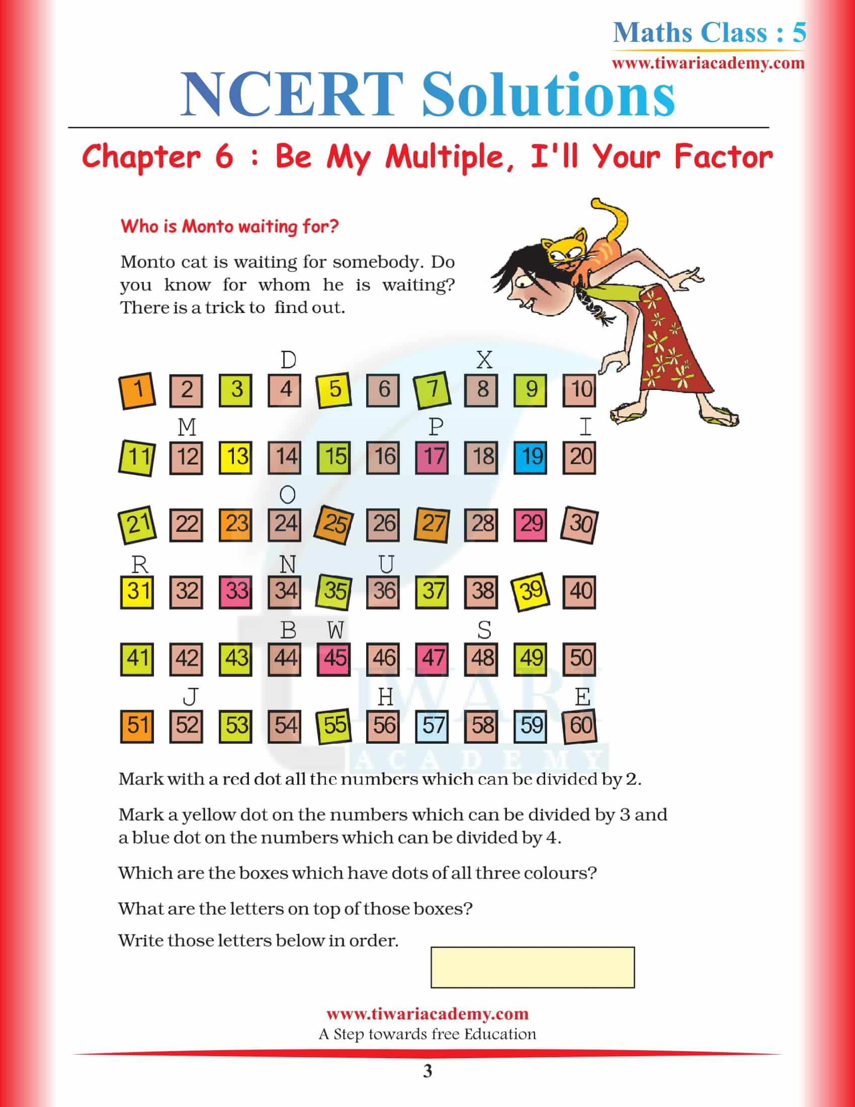 NCERT Solutions for Class 5 Maths Chapter 6