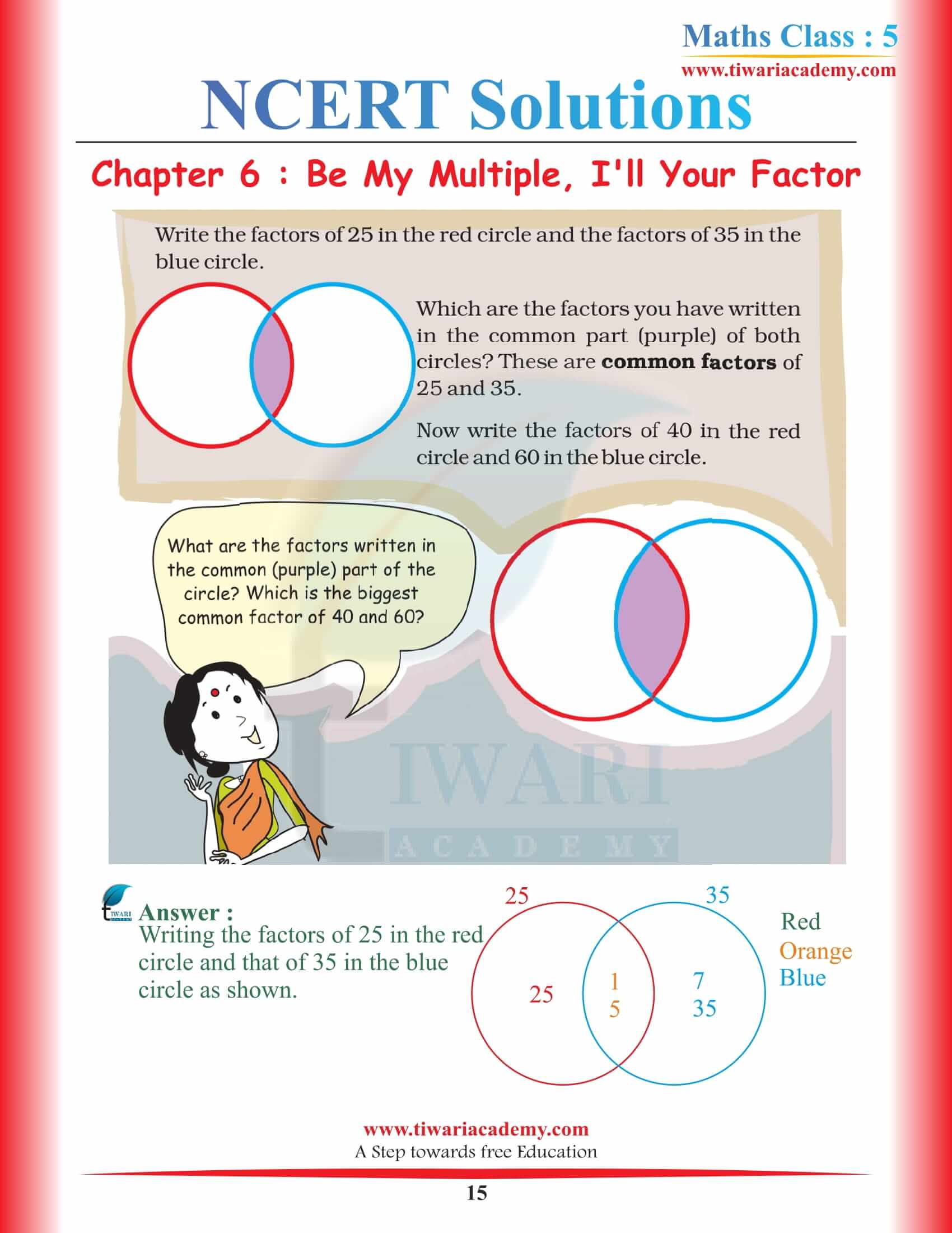 Class 5 Maths Chapter 6 Solutions all Questions answers