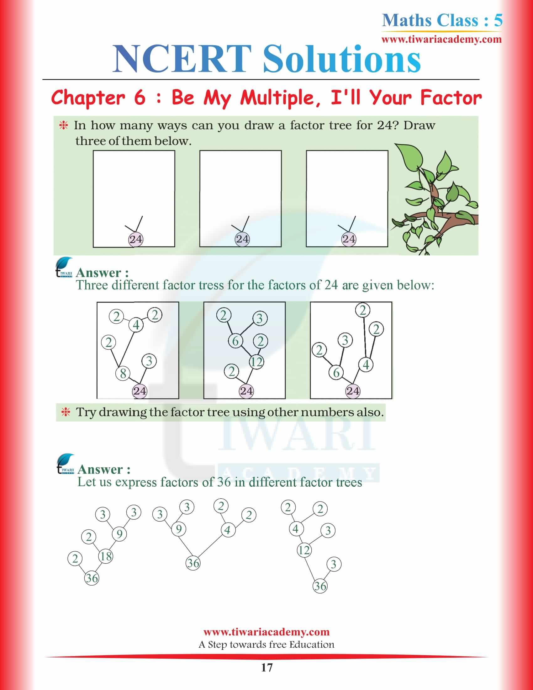 Class 5 Math Magic Chapter 6 Solutions