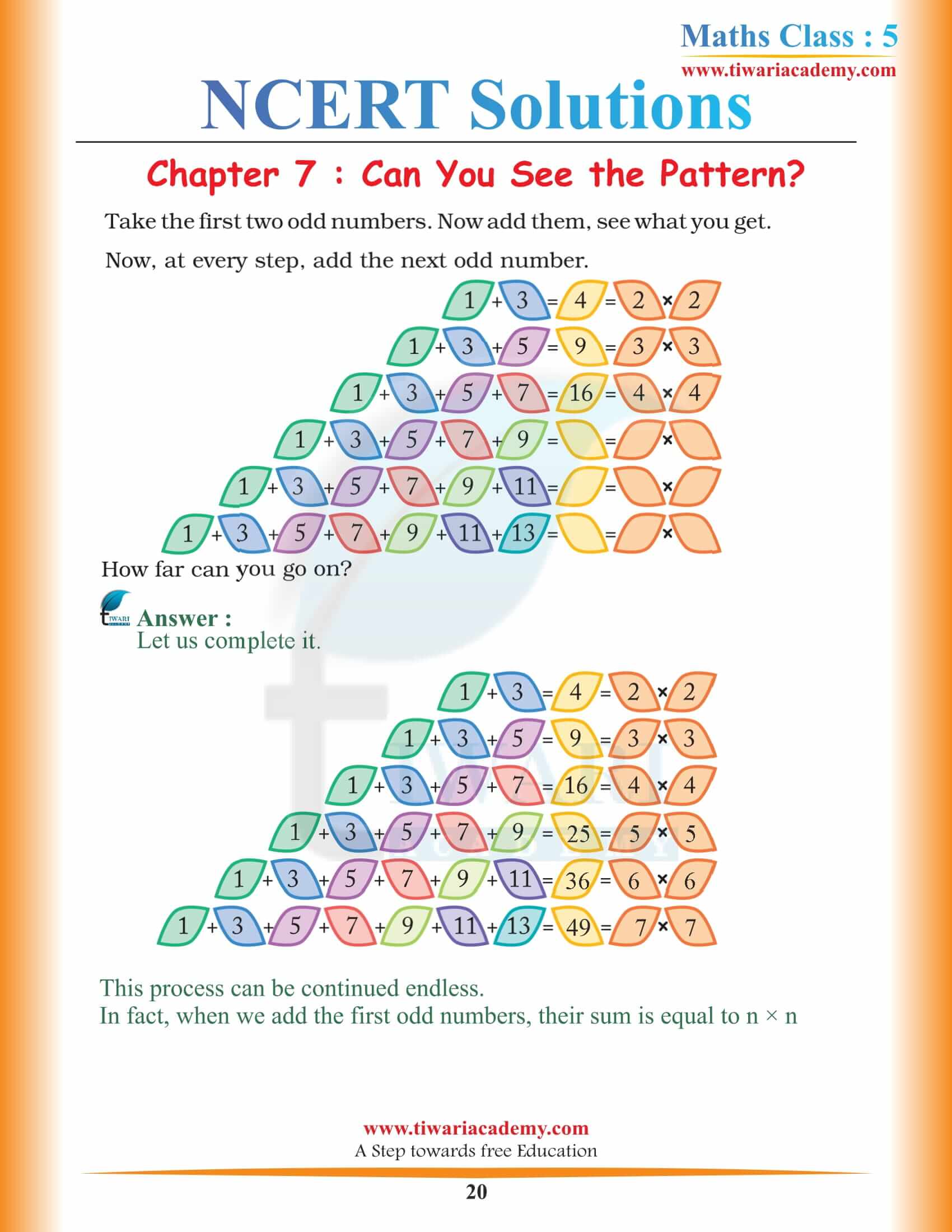 Class 5 Maths Chapter 7 NCERT PDF file