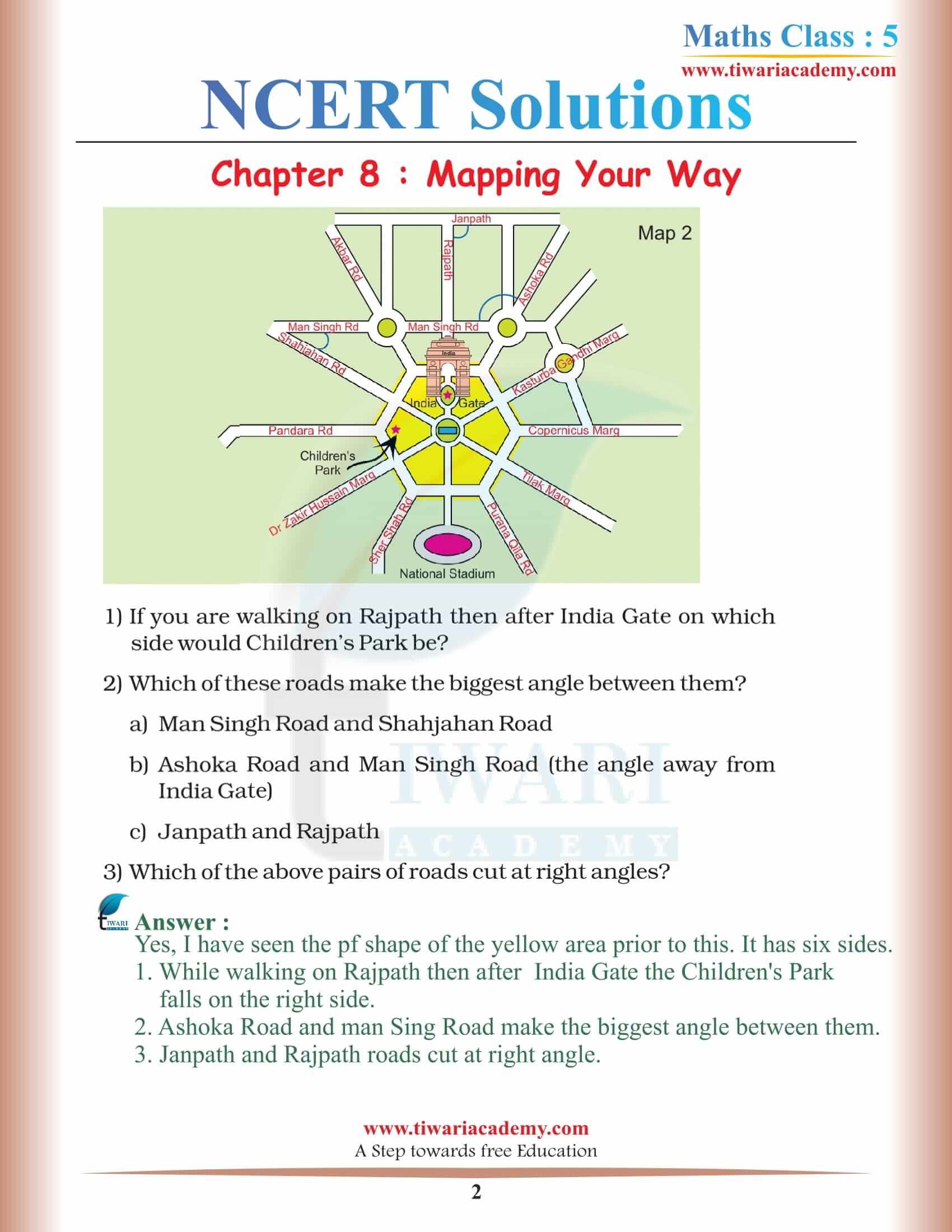 NCERT Solutions for Class 5 Maths Chapter 8