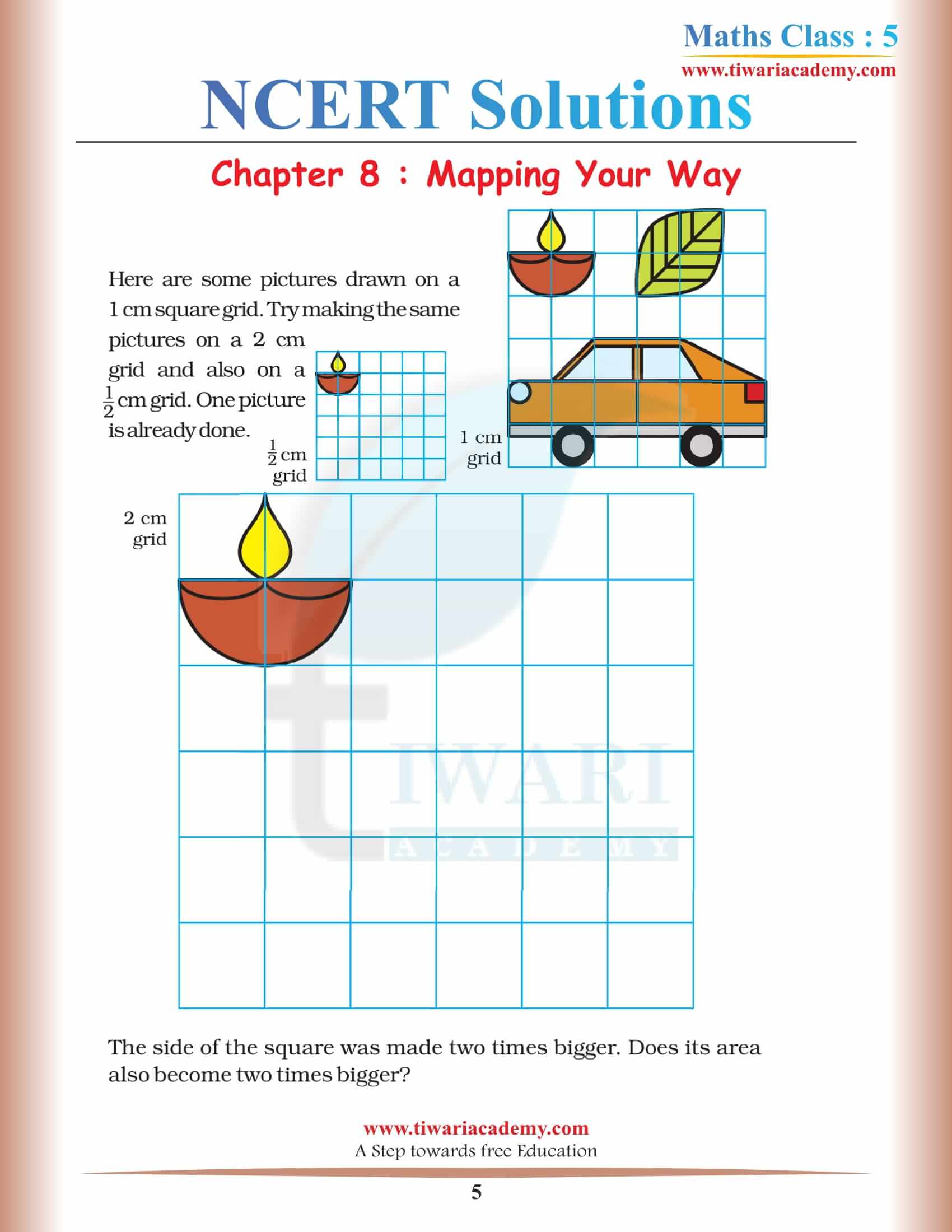 NCERT Solutions for Class 5 Maths Chapter 8 pdf download