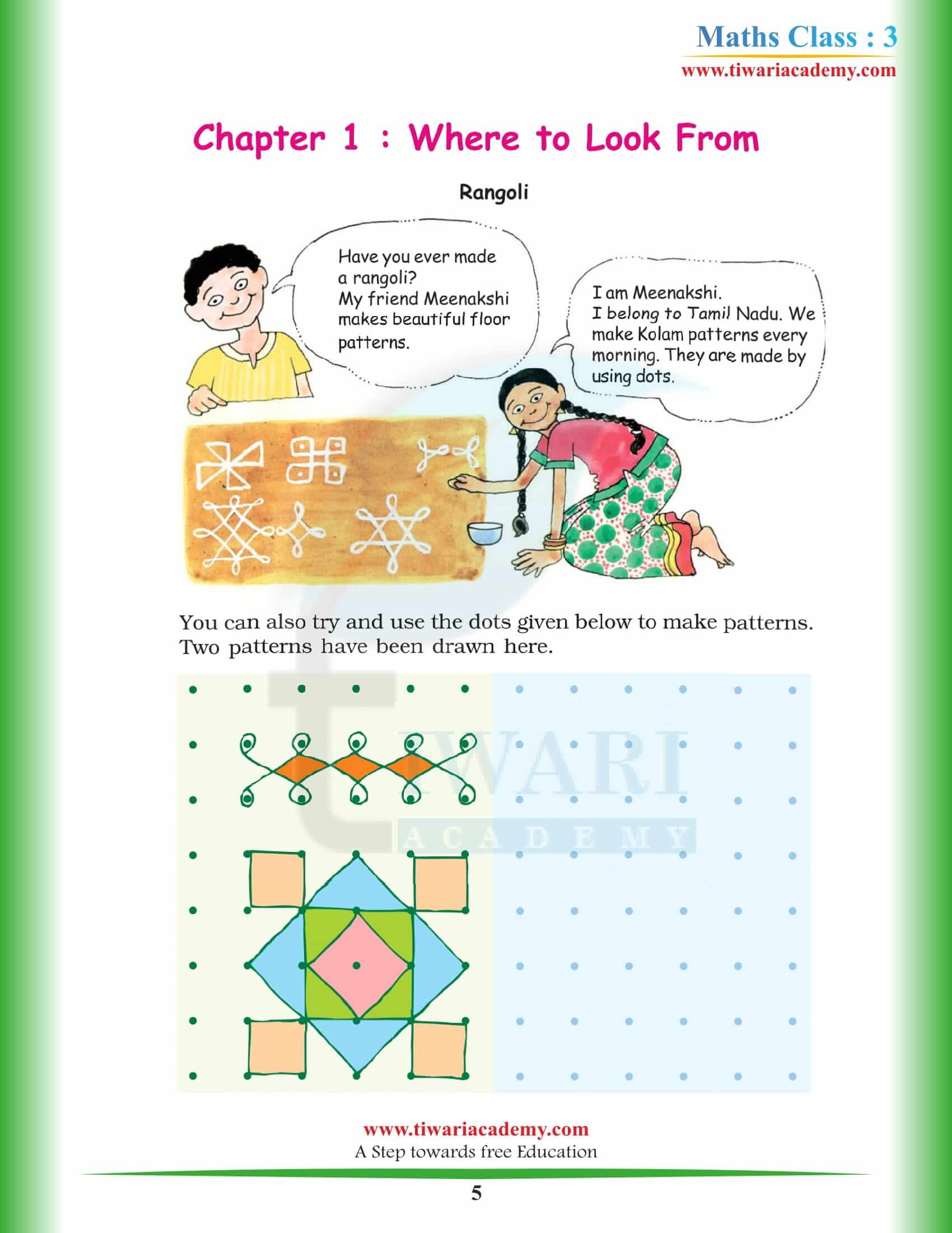 Class 3 Maths Chapter 1 Where to look from answers