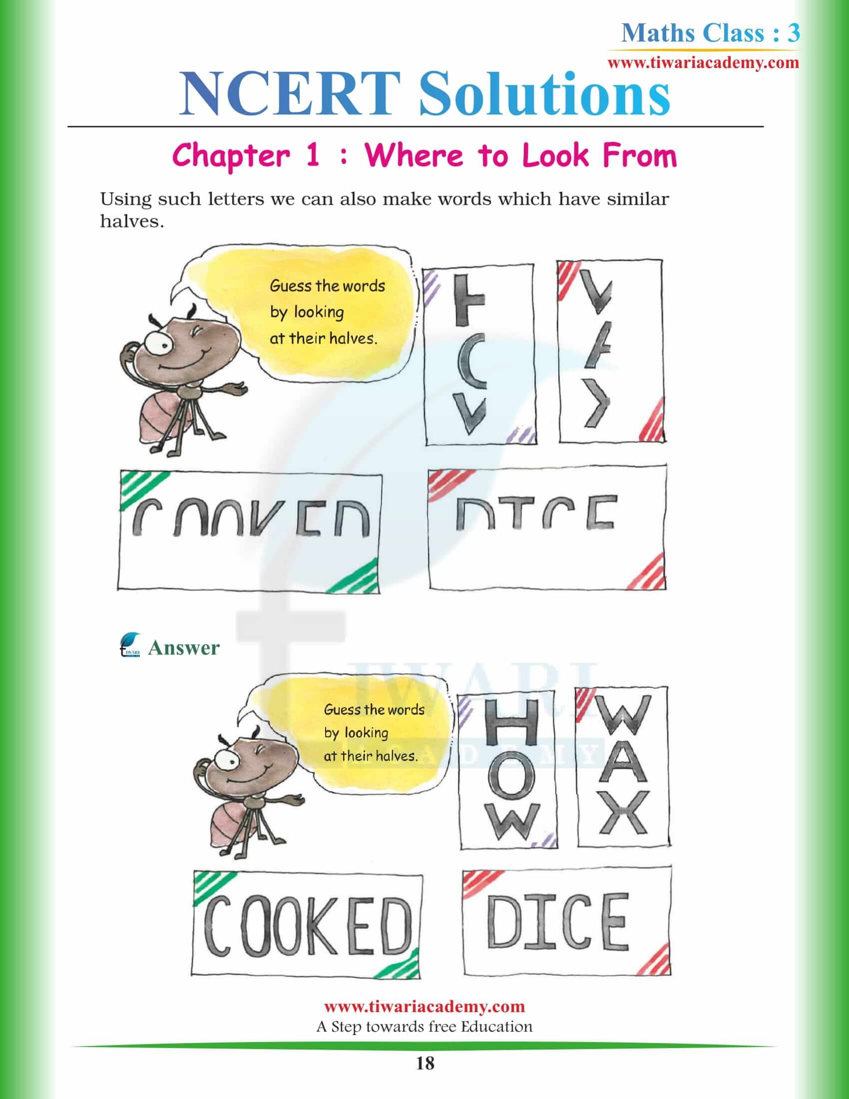 Grade 3 CBSE Maths Chapter 1 Solutions