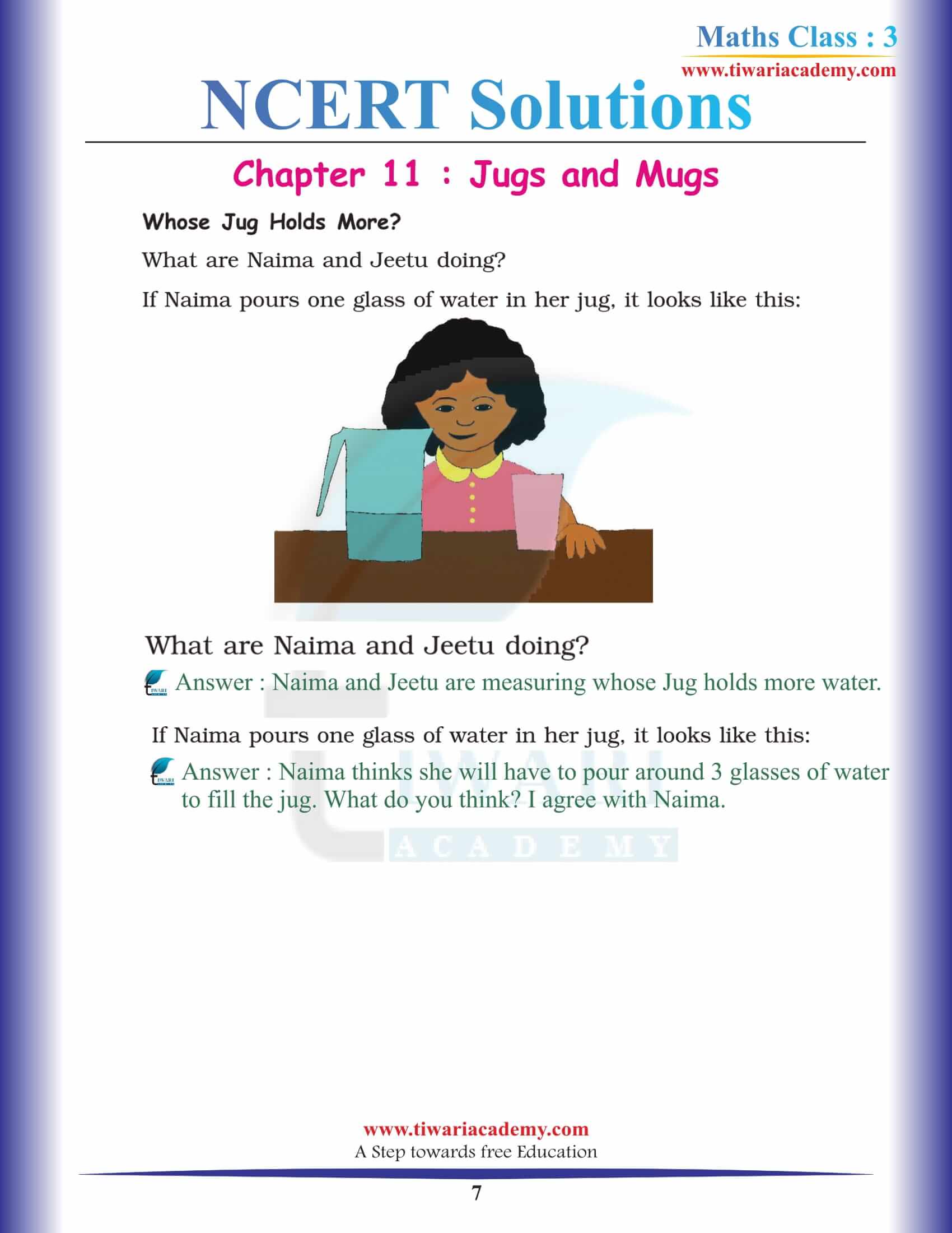 Class 3 Maths Chapter 11