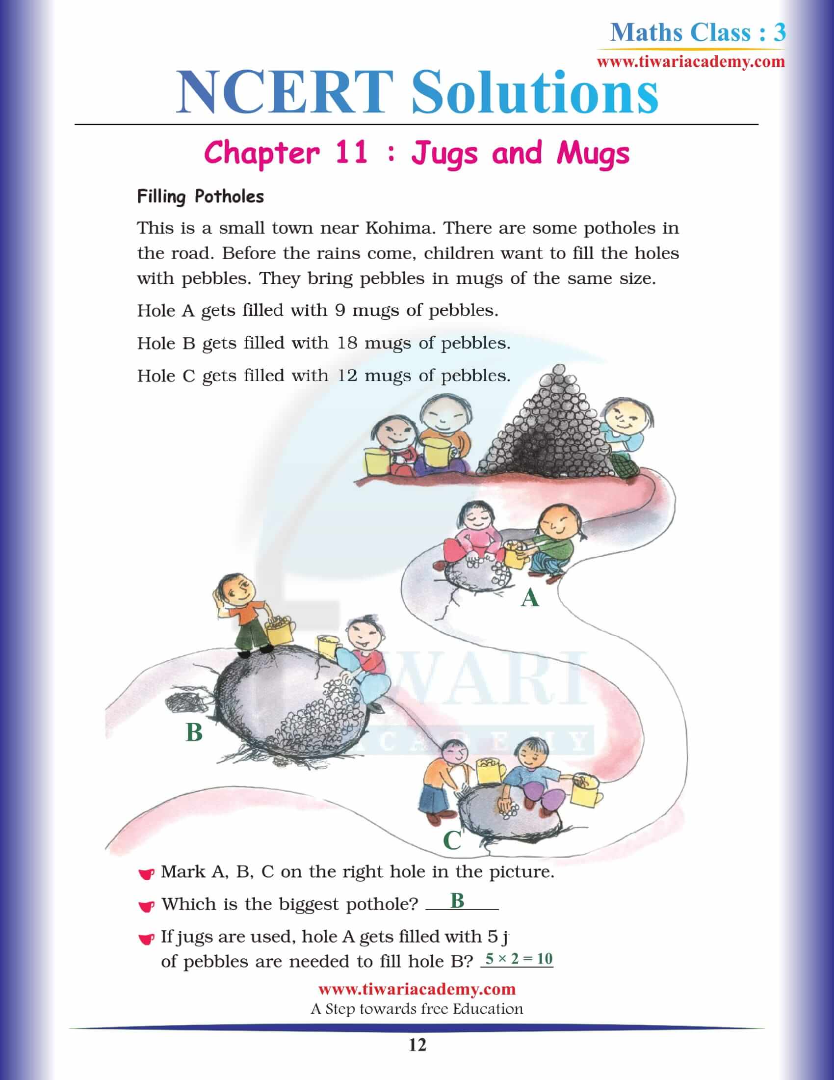 Class 3 Maths Chapter 11 Answers download