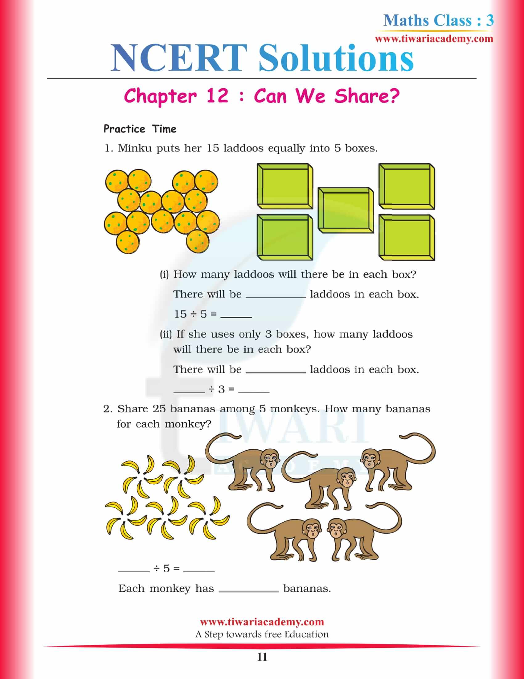 3rd CBSE Maths Chapter 12