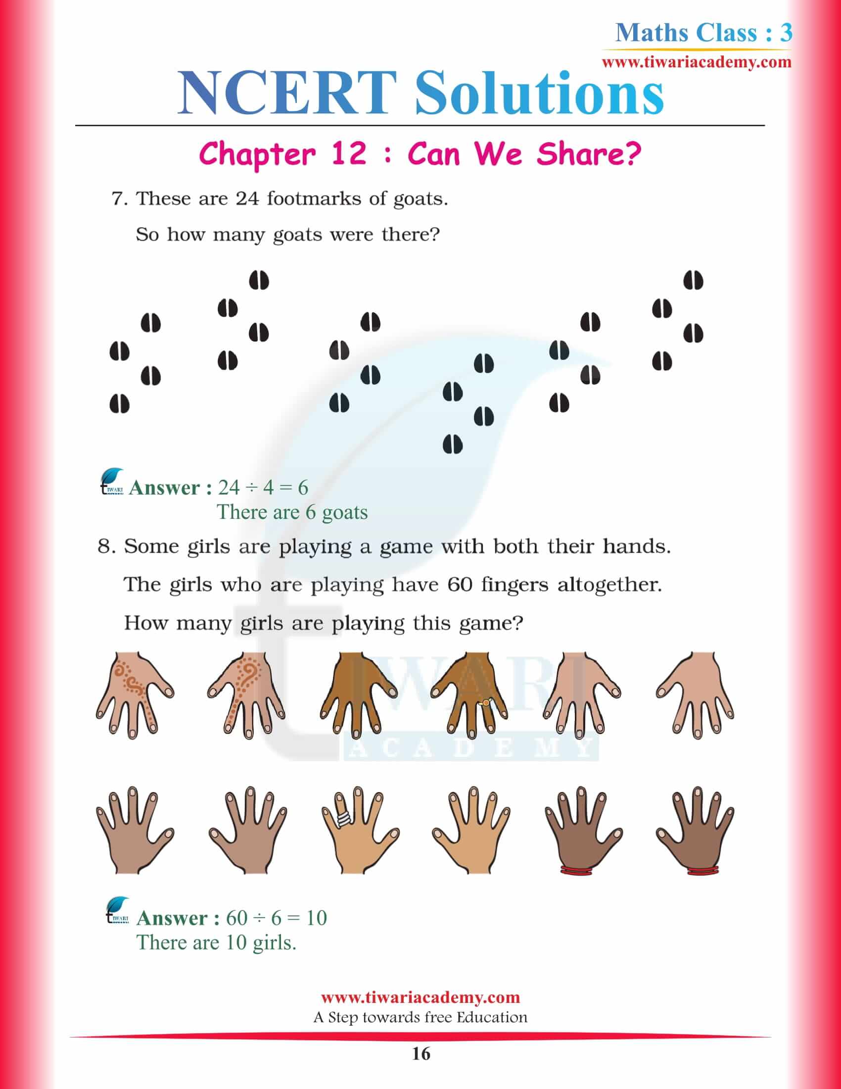 Grade 3 CBSE Maths Chapter 12