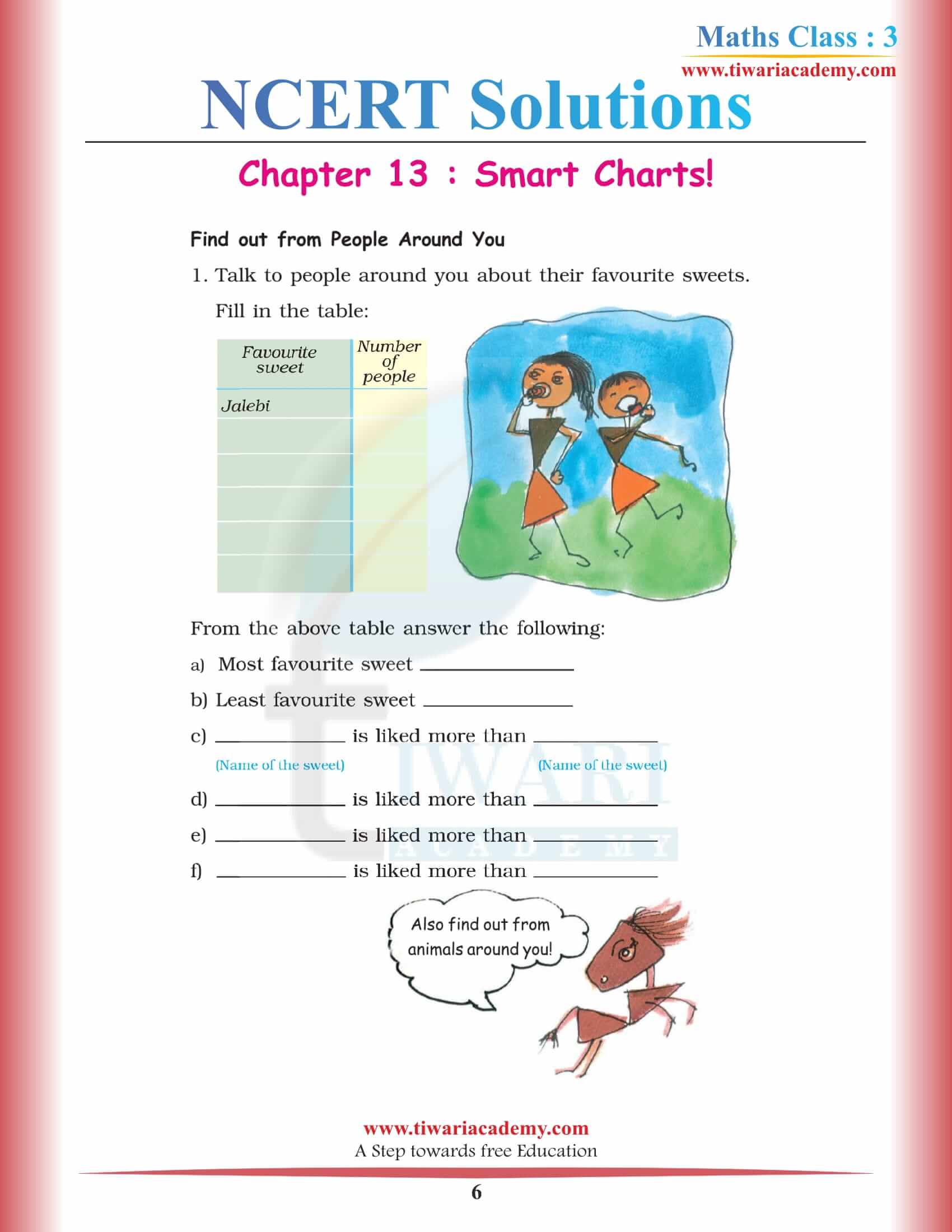 NCERT Solutions for Class 3 Maths Chapter 13 free download
