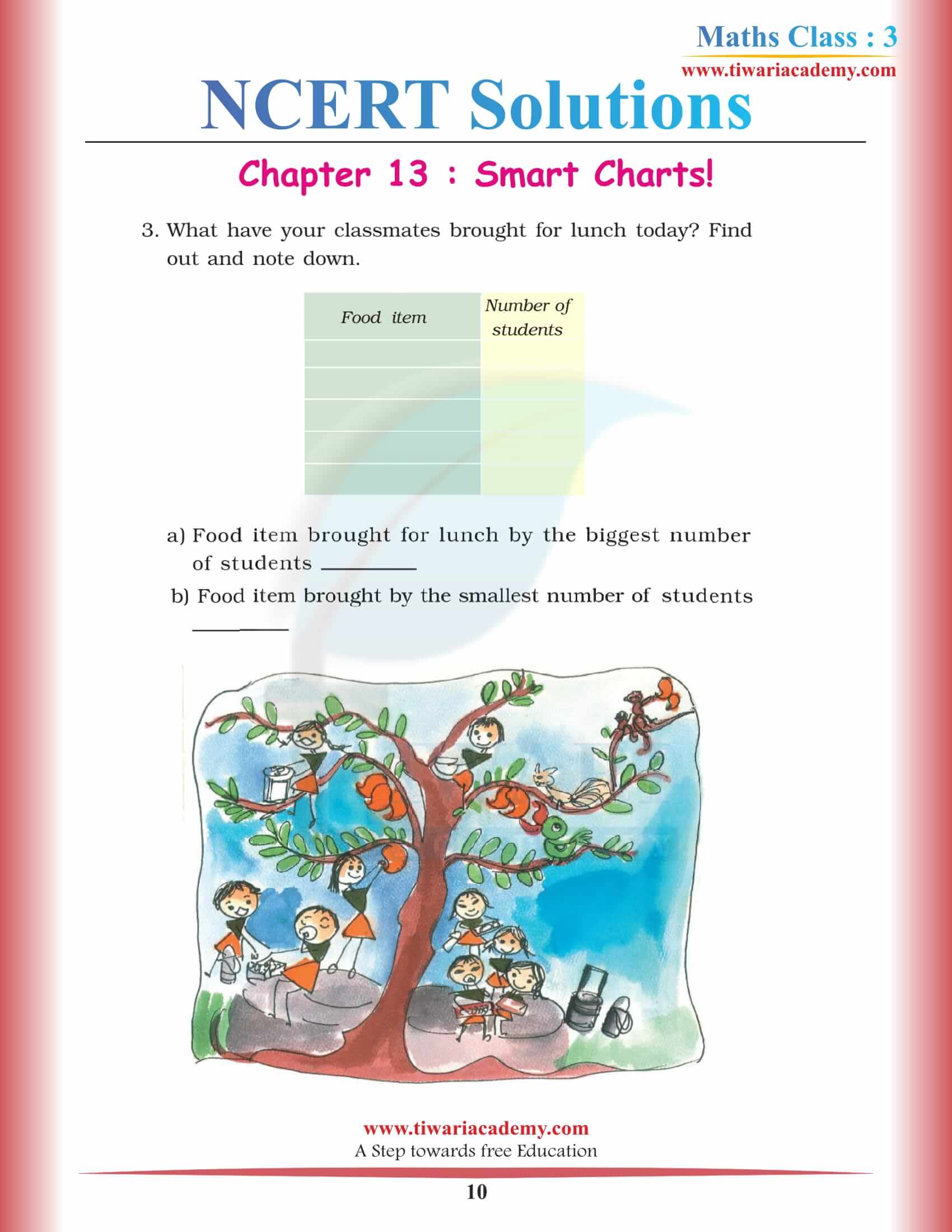 Class 3 Maths Chapter 13 Solutions free download
