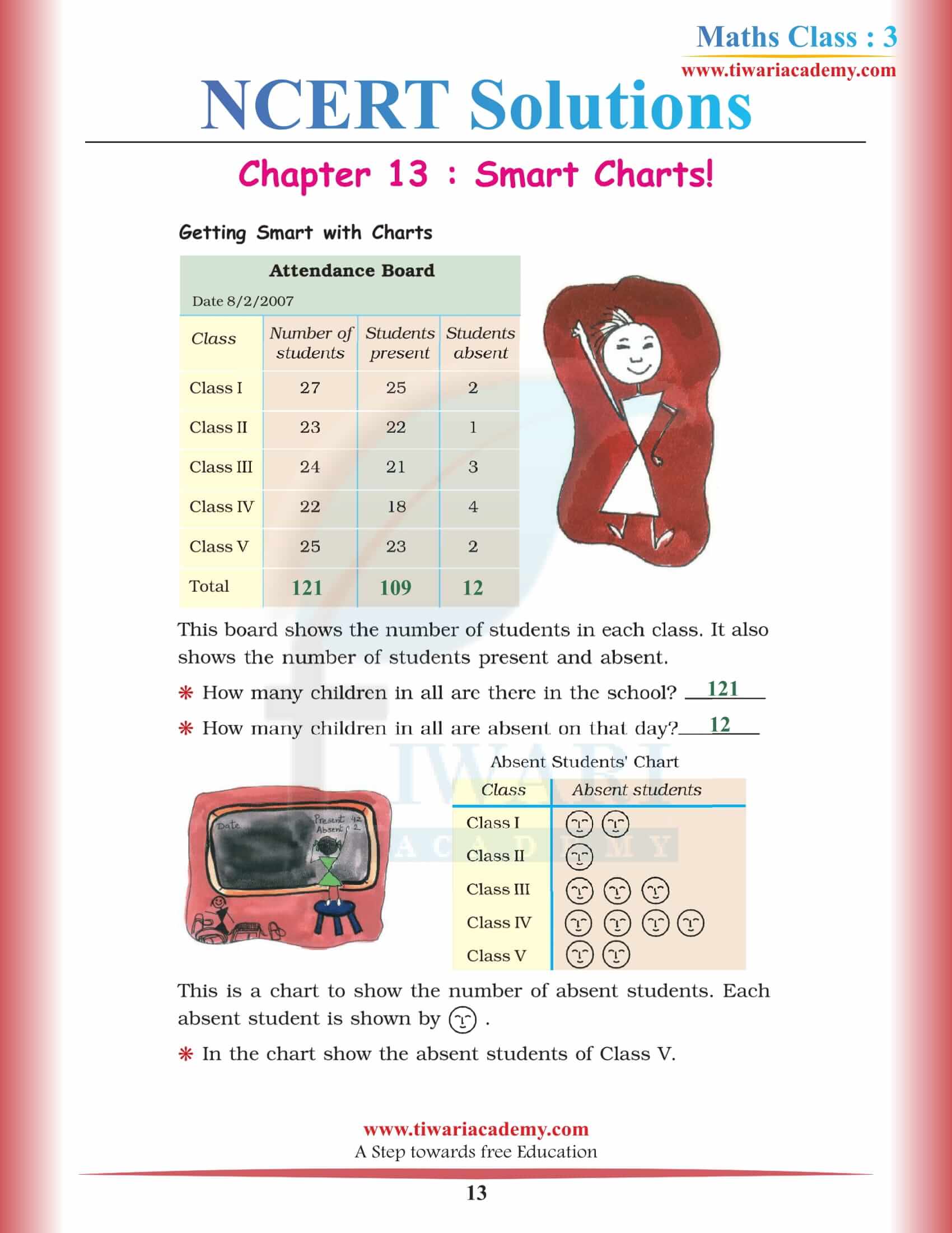 3rd Standard Maths NCERT Chapter 13 Solutions in PDF