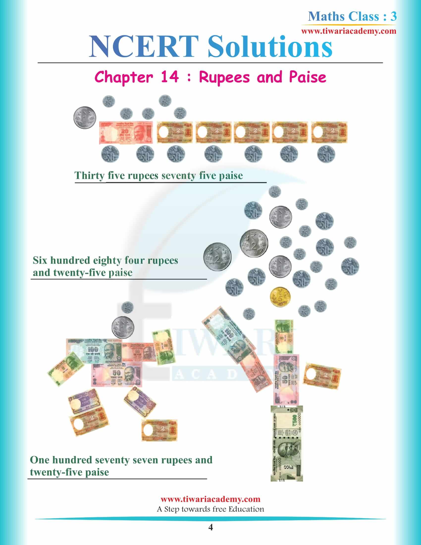 Class 3 Maths Chapter 14 NCERT Solutions free download