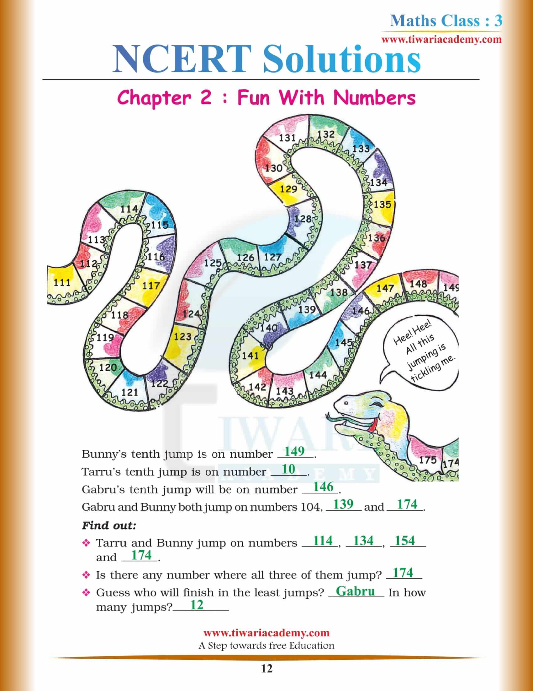 Class 3 Maths Chapter 2