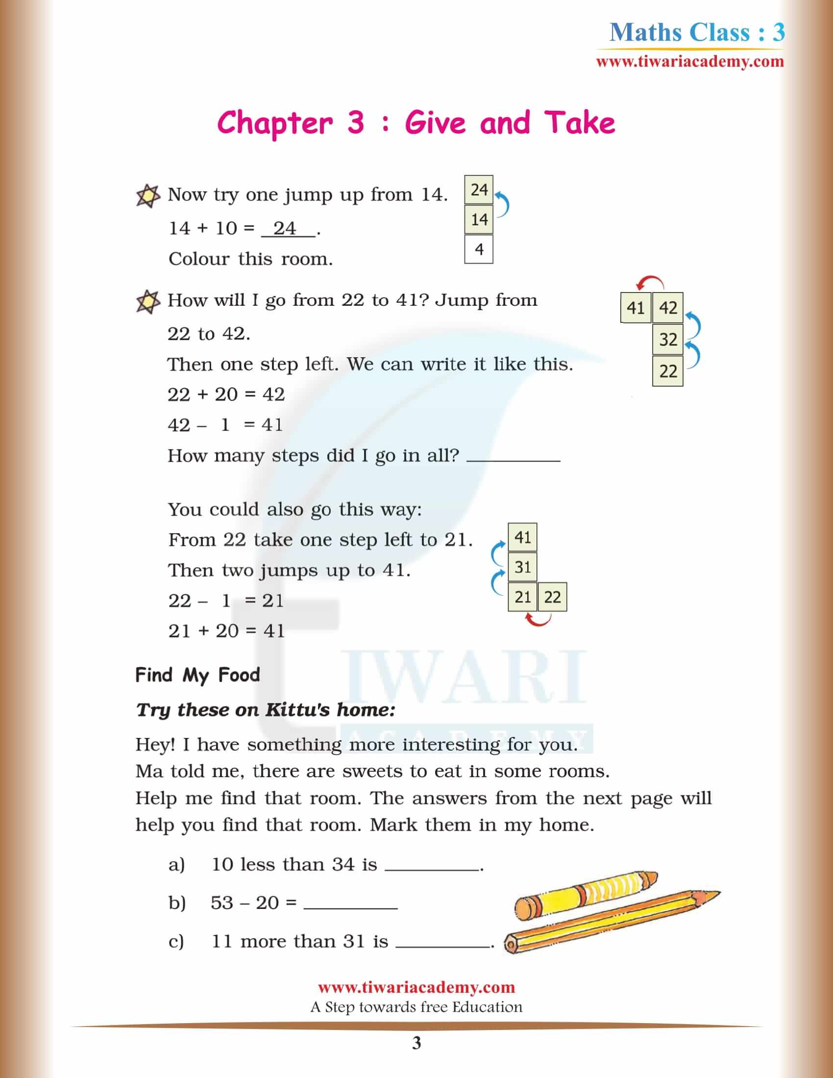 NCERT Solutions for Class 3 Maths Chapter 3