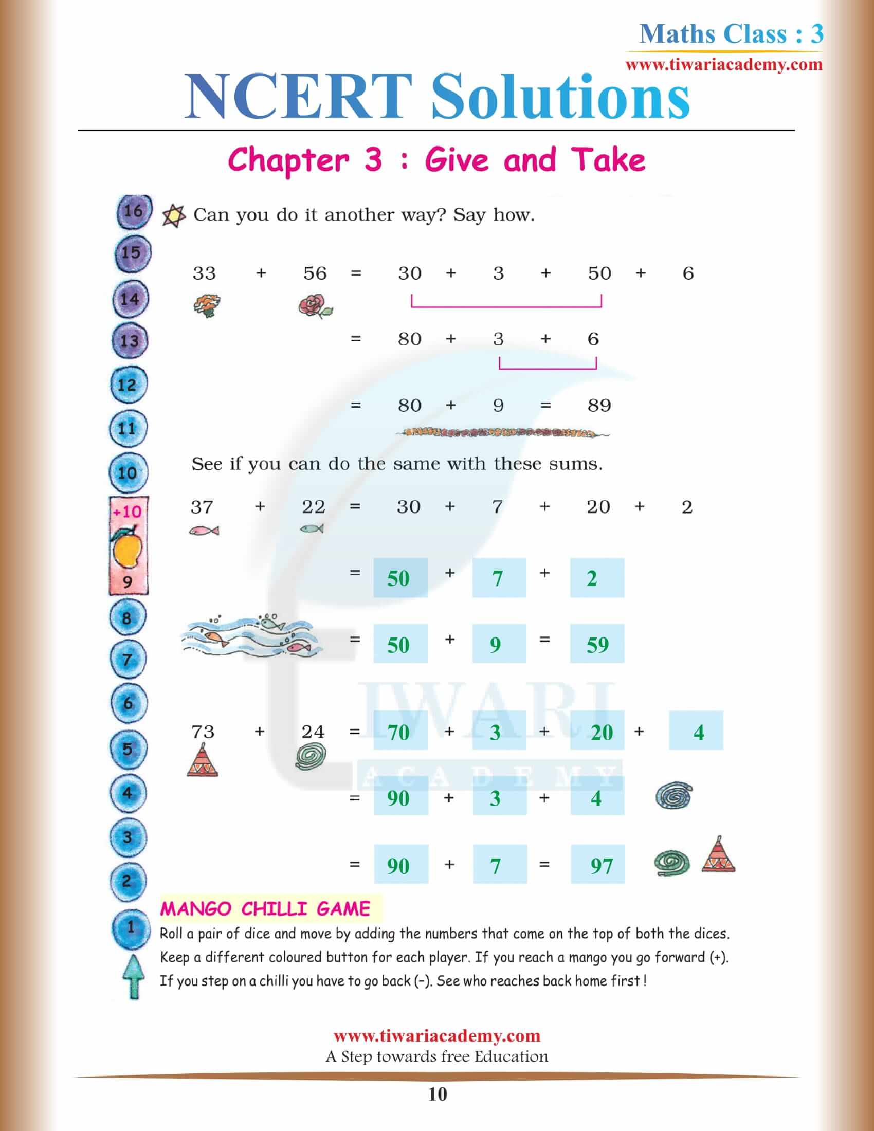 Class 3 Maths Chapter 3 NCERT Solutions