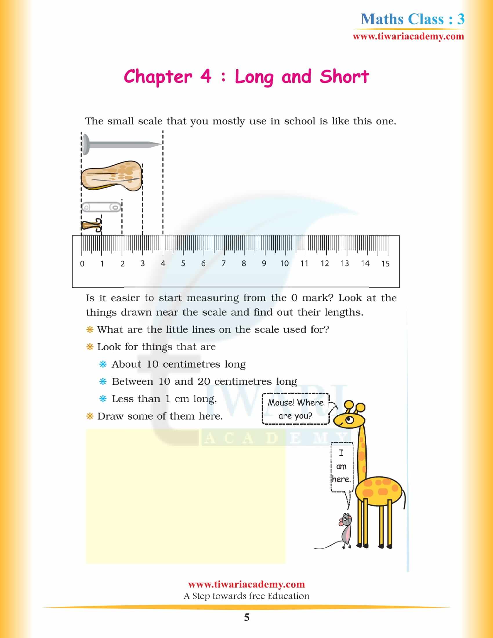 Class 3 Maths Chapter 4 Book Solutions