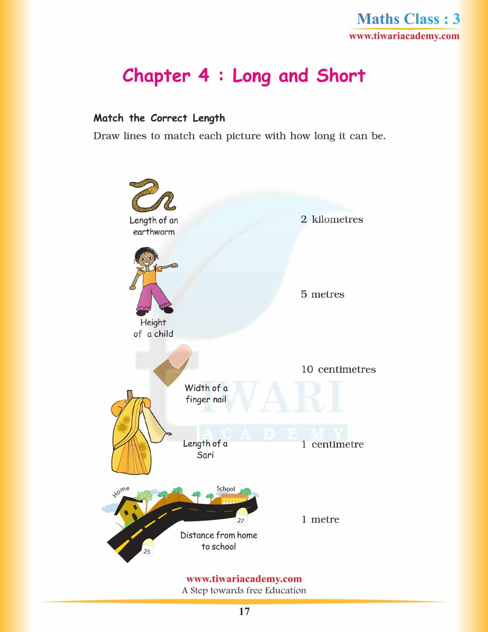 3rd Standard NCERT Maths Chapter 4 Book Solutions
