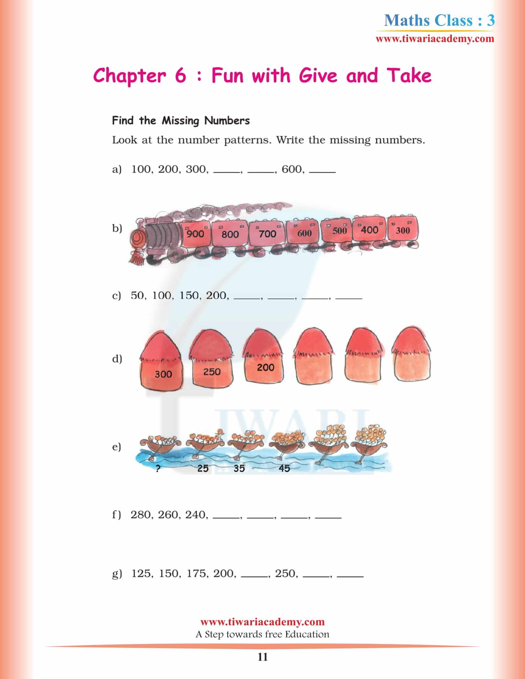 Class 3 Maths Chapter 6 sols