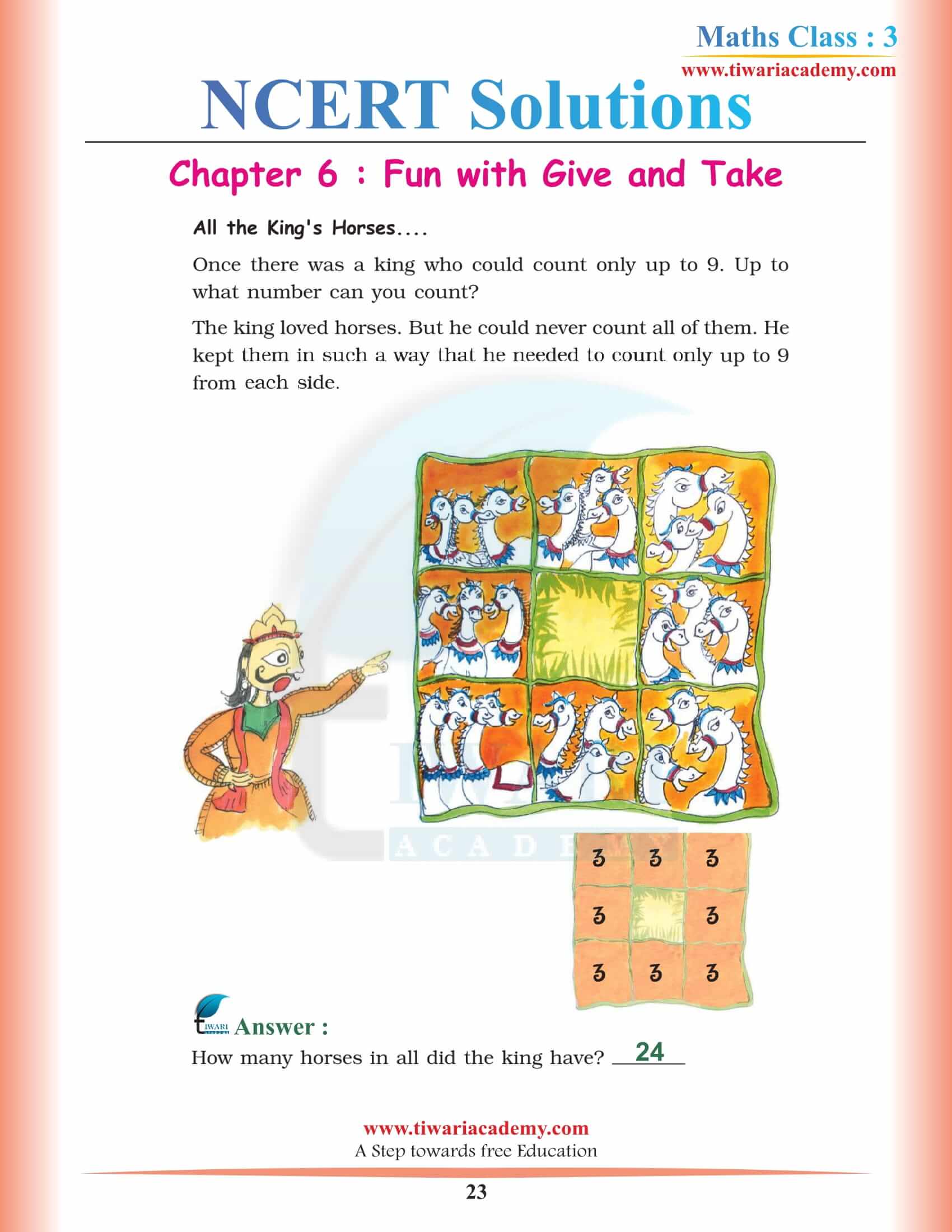 Grade 3 Maths Chapter 6 solutions