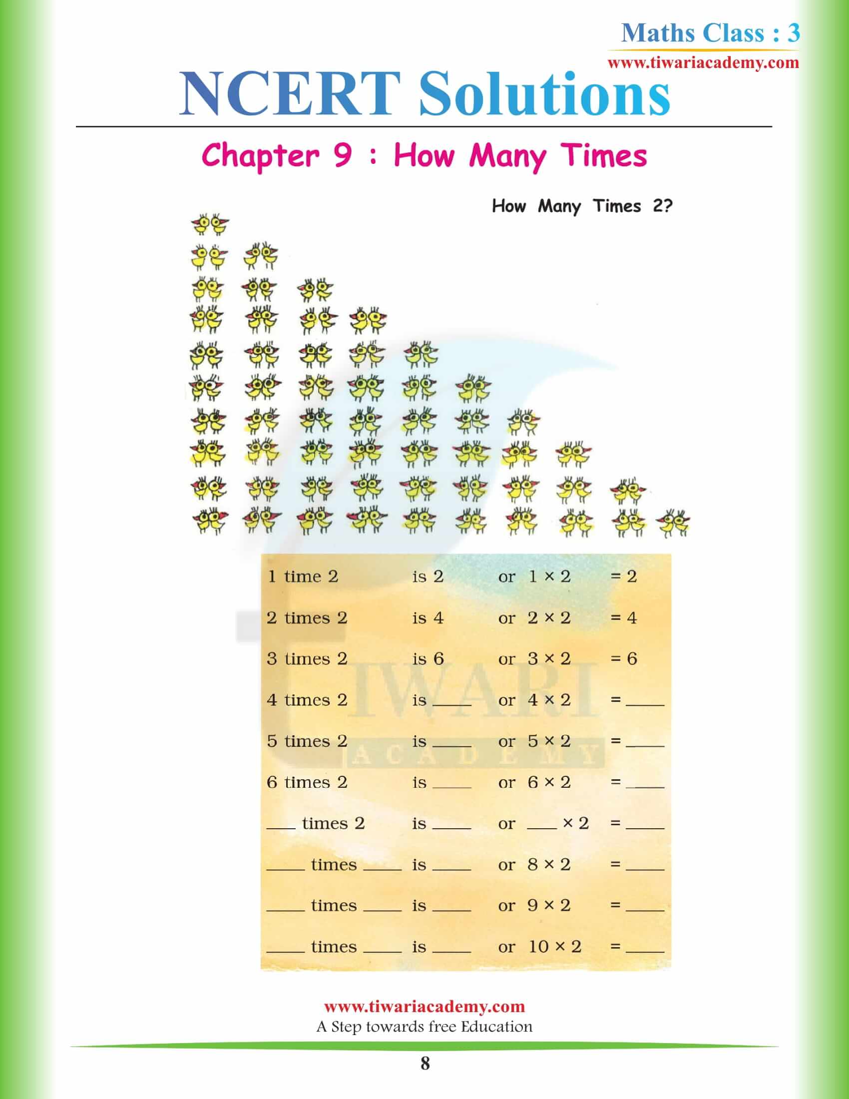 Class 3 Maths Chapter 9