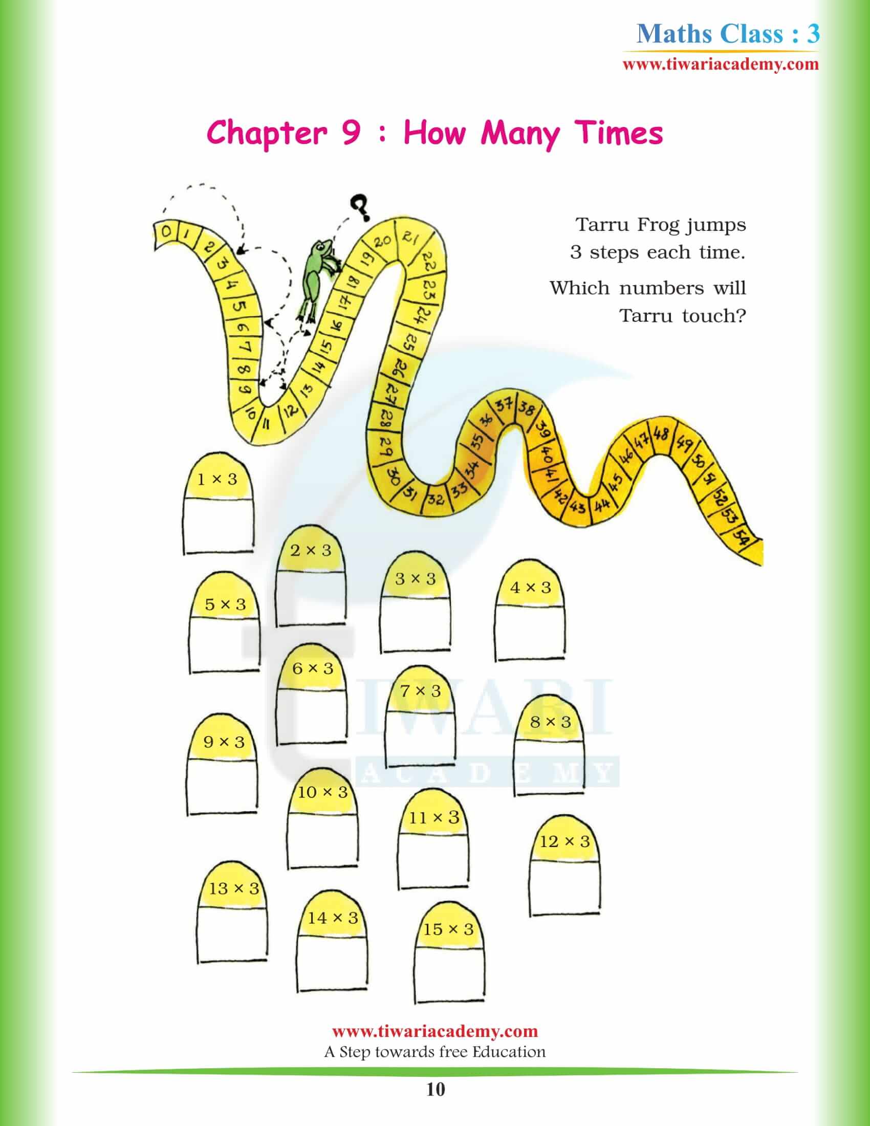 Class 3 Maths Chapter 9 all qestions answers