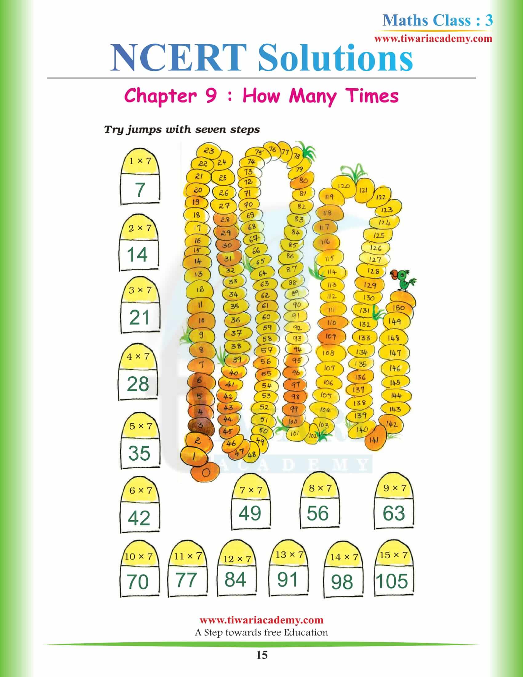 Class 3 Maths NCERT Chapter 9 solutions in PDF