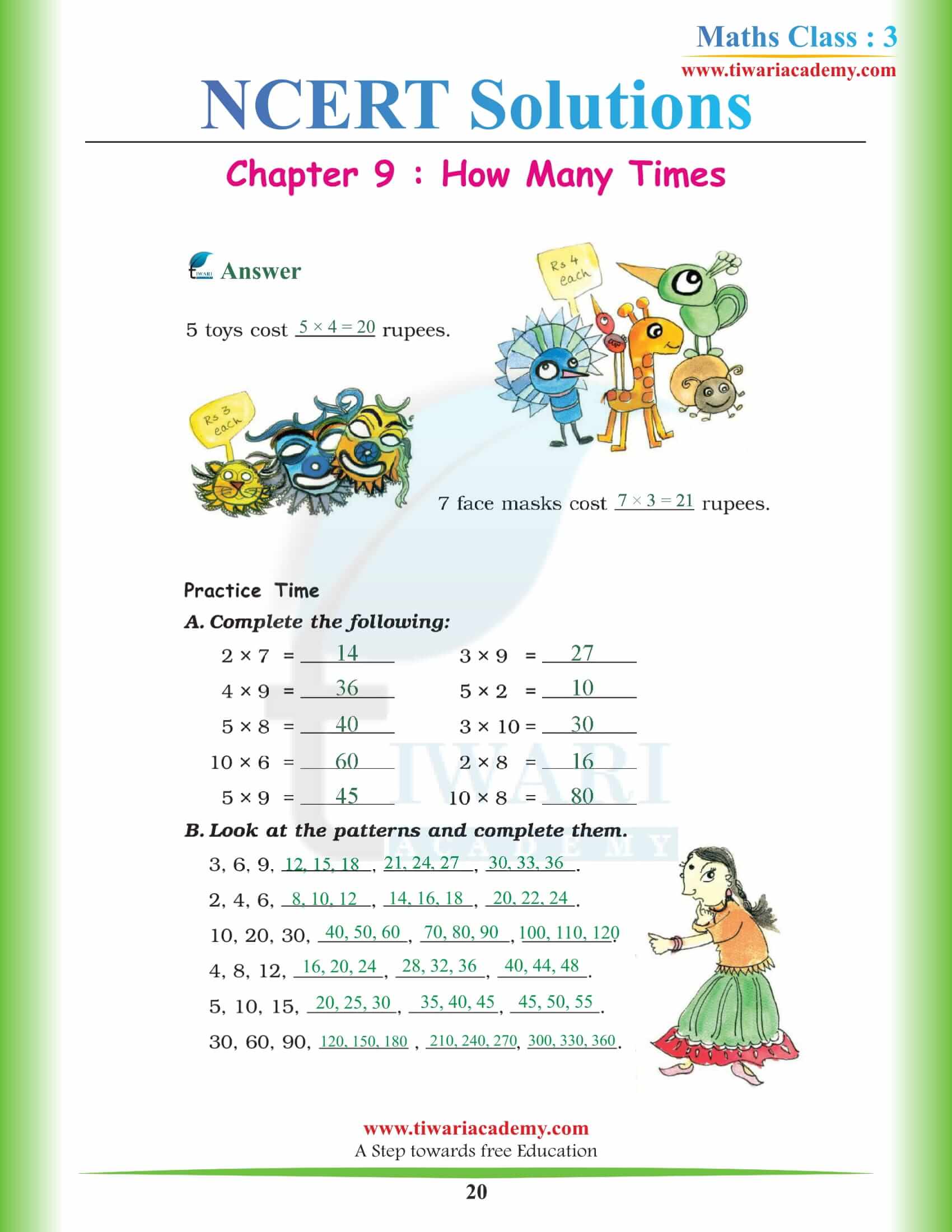 Grade 3rd Maths NCERT Chapter 9
