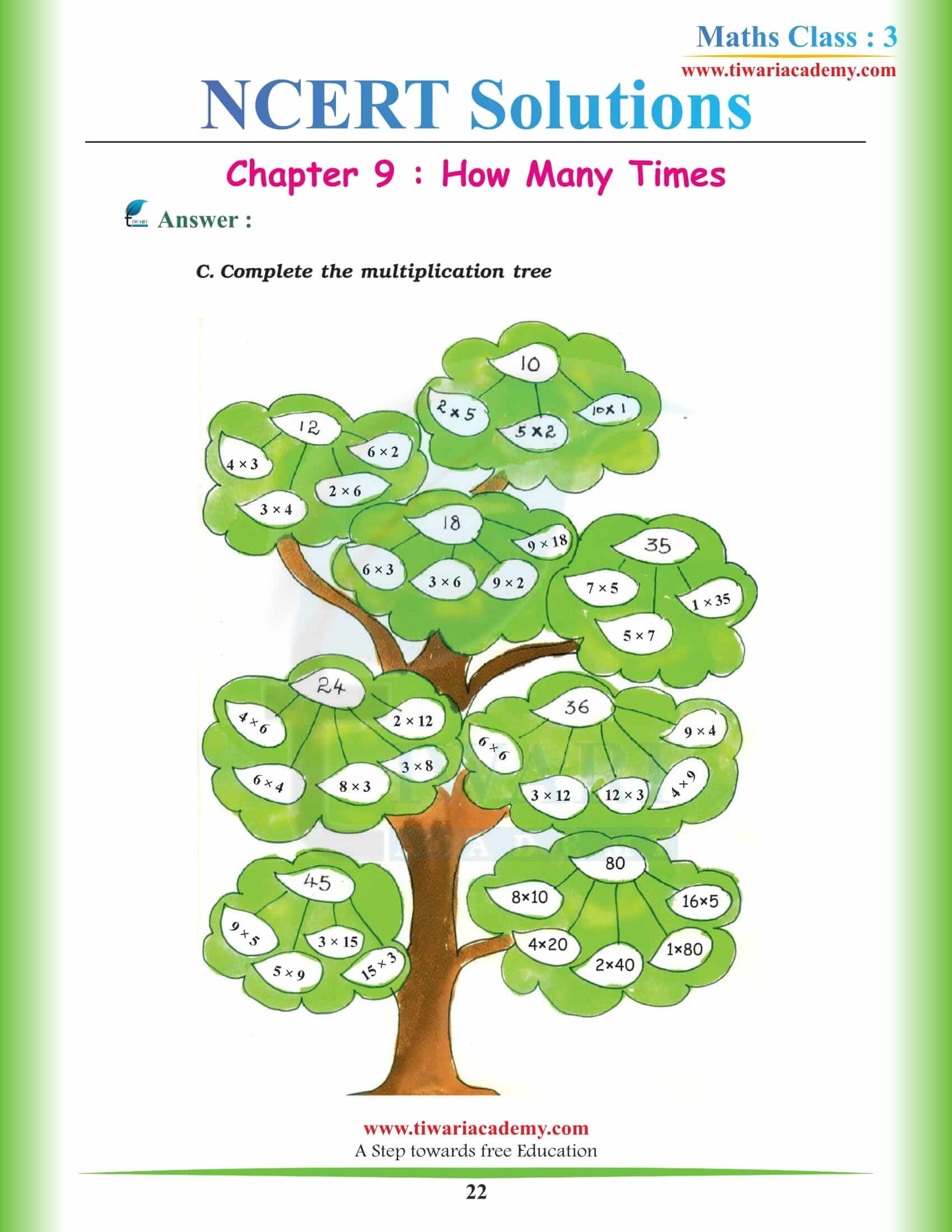 Standard 3 Maths NCERT Chapter 9 Solutions