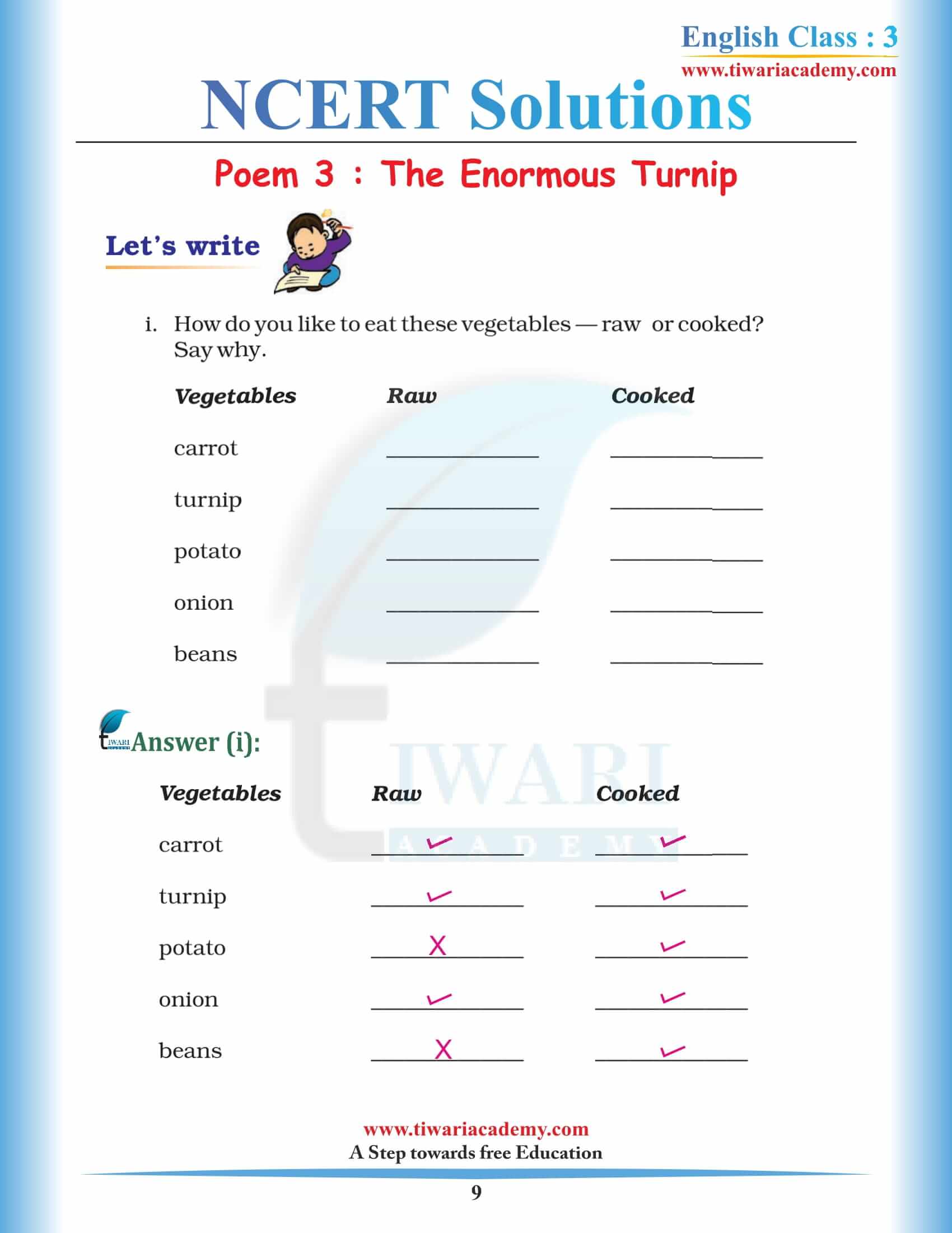 Class 3 NCERT English Book Unit 3