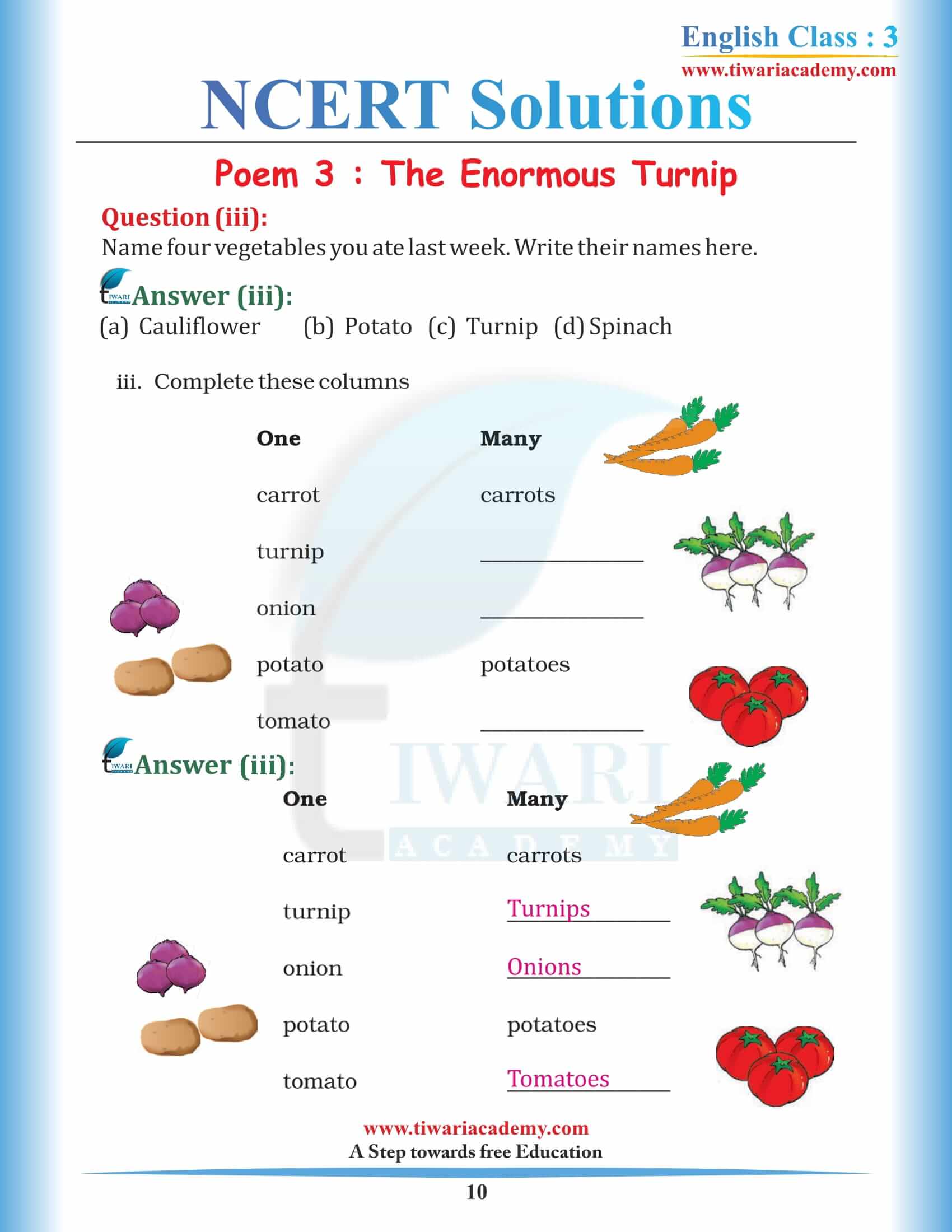 Class 3 NCERT English Book Unit 3 in PDF