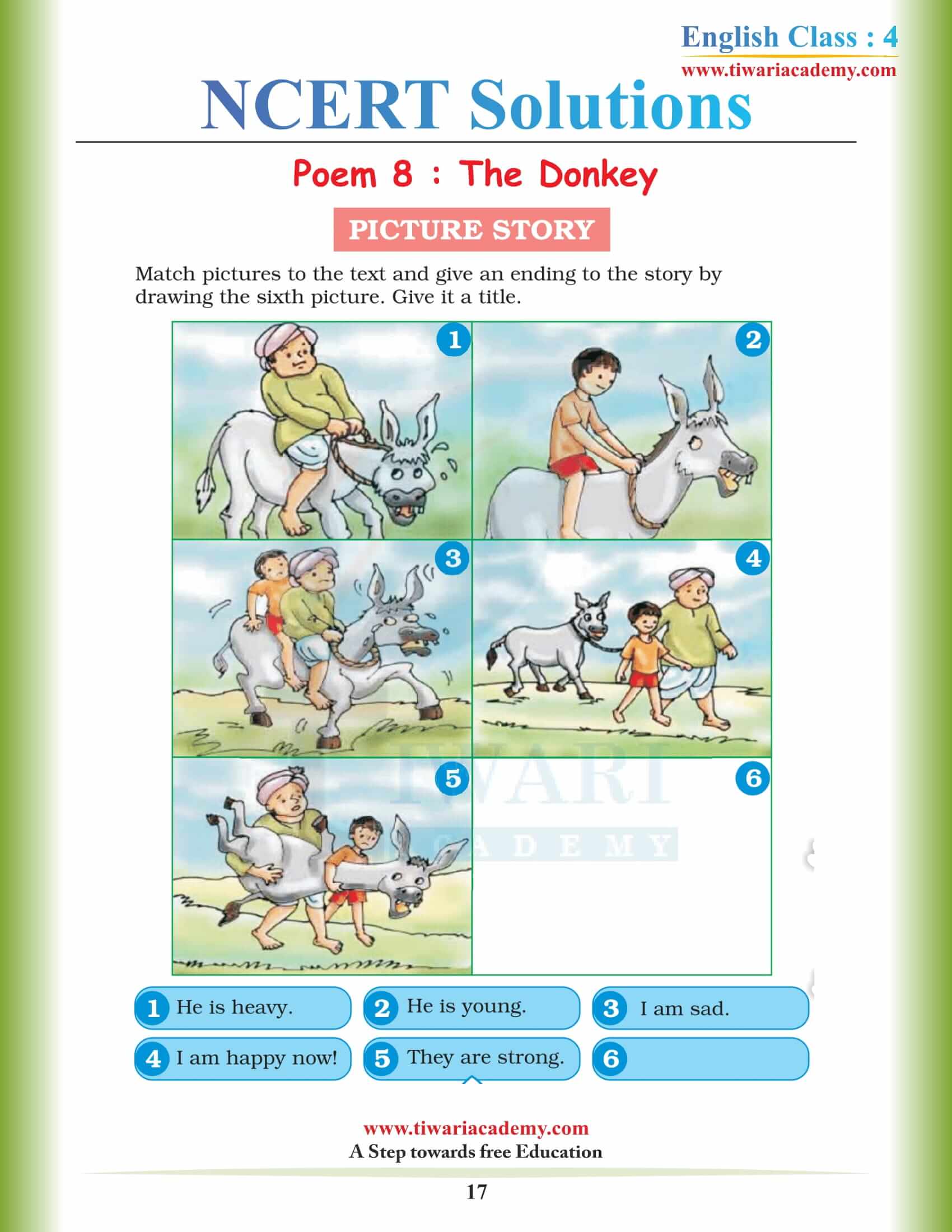 Class 4 NCERT English Book Unit 8 free download
