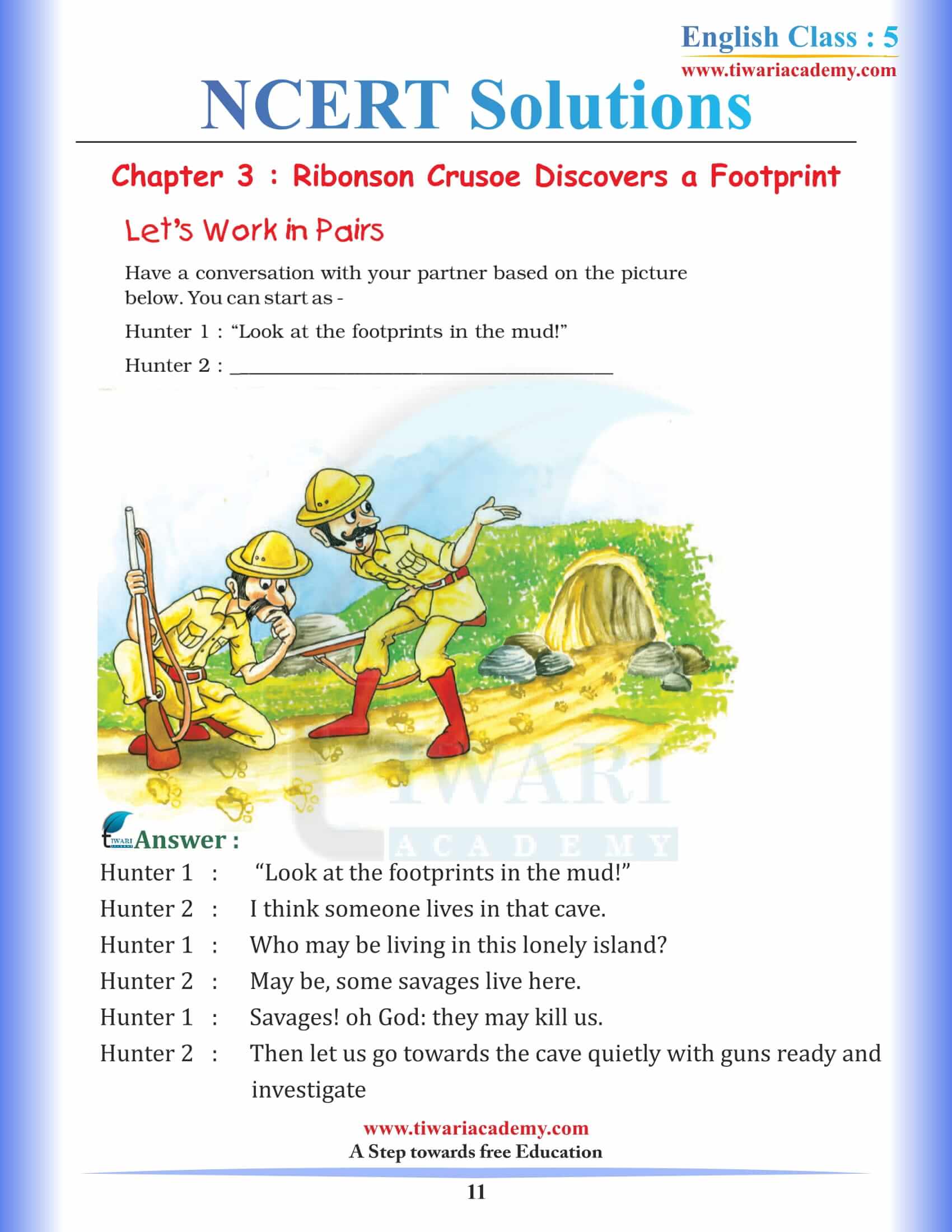 NCERT Solutions for Class 5 English Chapter 3