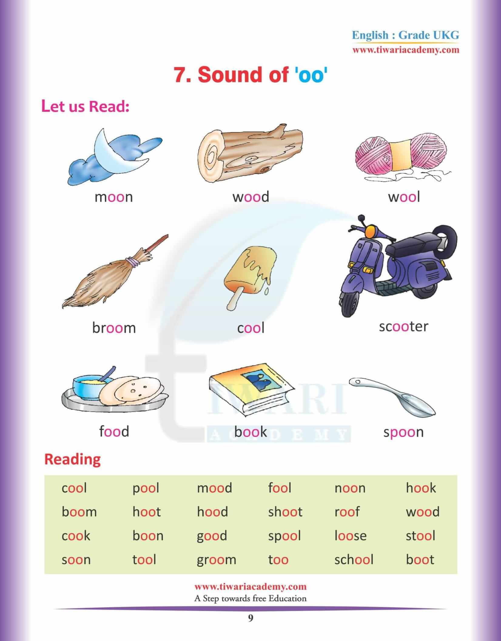 KG English Reading Book 8