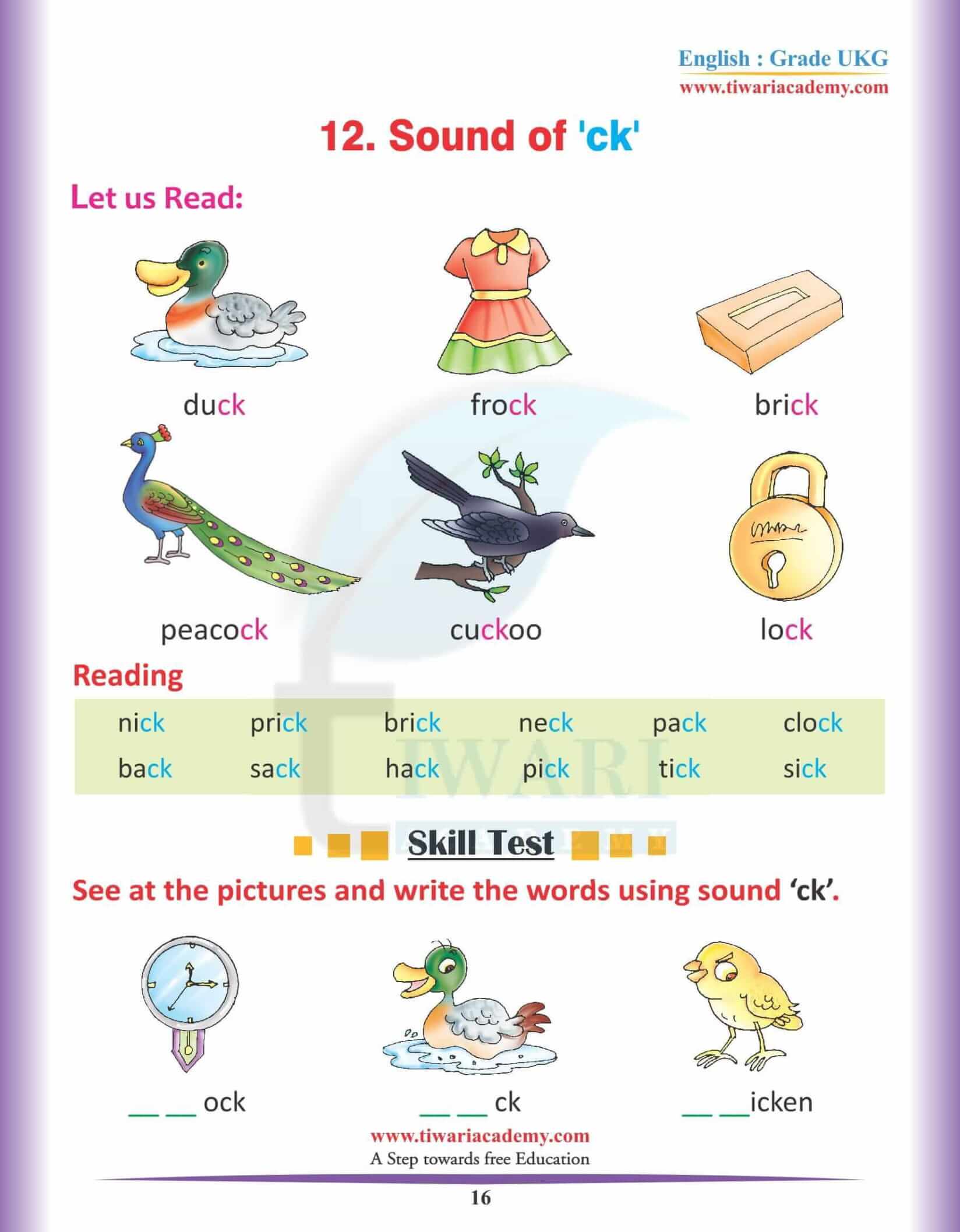 KG English Reading Book 15