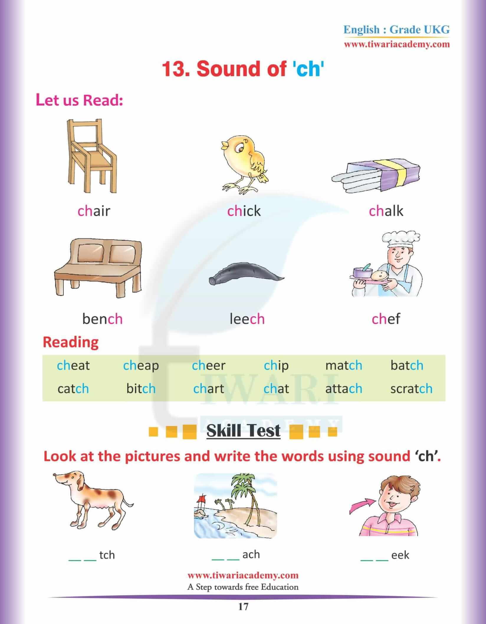 KG English Reading Book 16