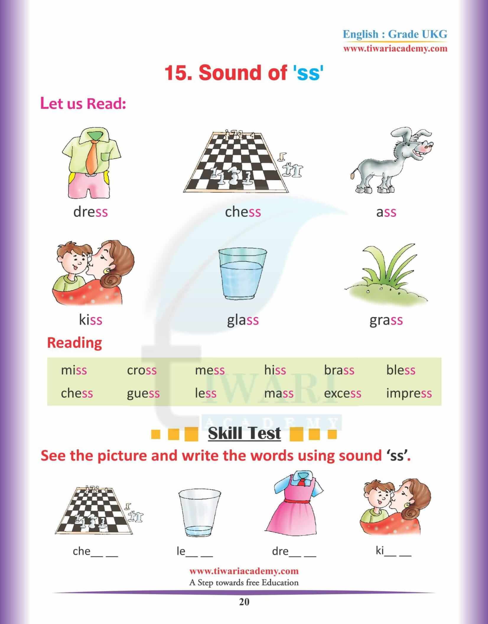 KG English Reading Book 19